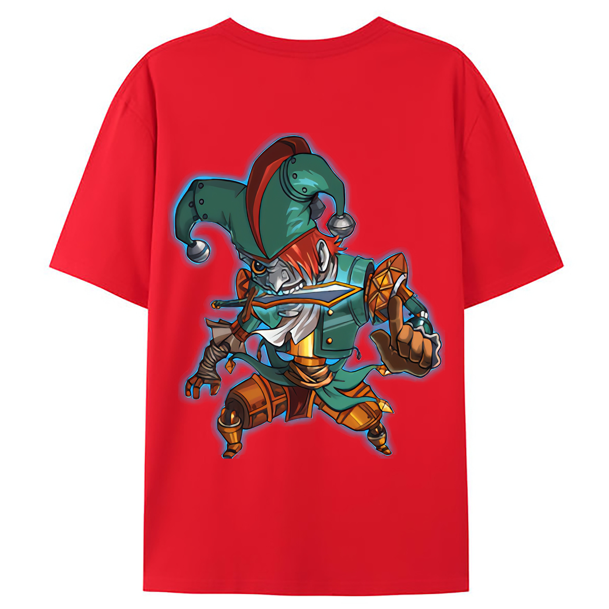 （画像用） リーグ・オブ・レジェンド League of Legends LOL 綿100％ メンズ半袖Tシャツ（バックプリント） 通気性