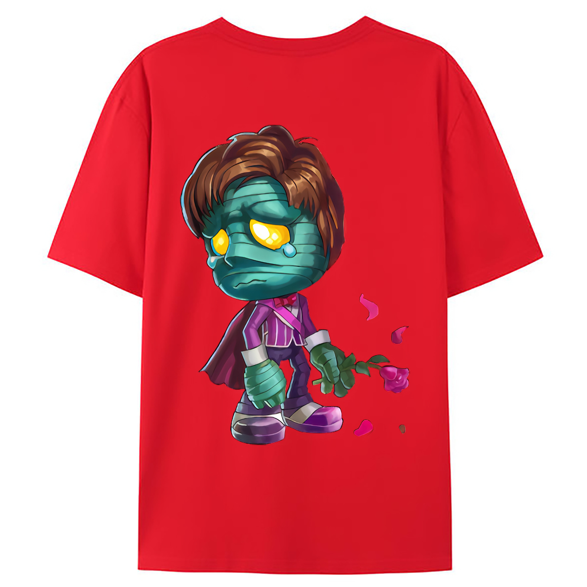 （画像用） リーグ・オブ・レジェンド League of Legends LOL 綿100％ メンズ半袖Tシャツ（バックプリント） 通気性
