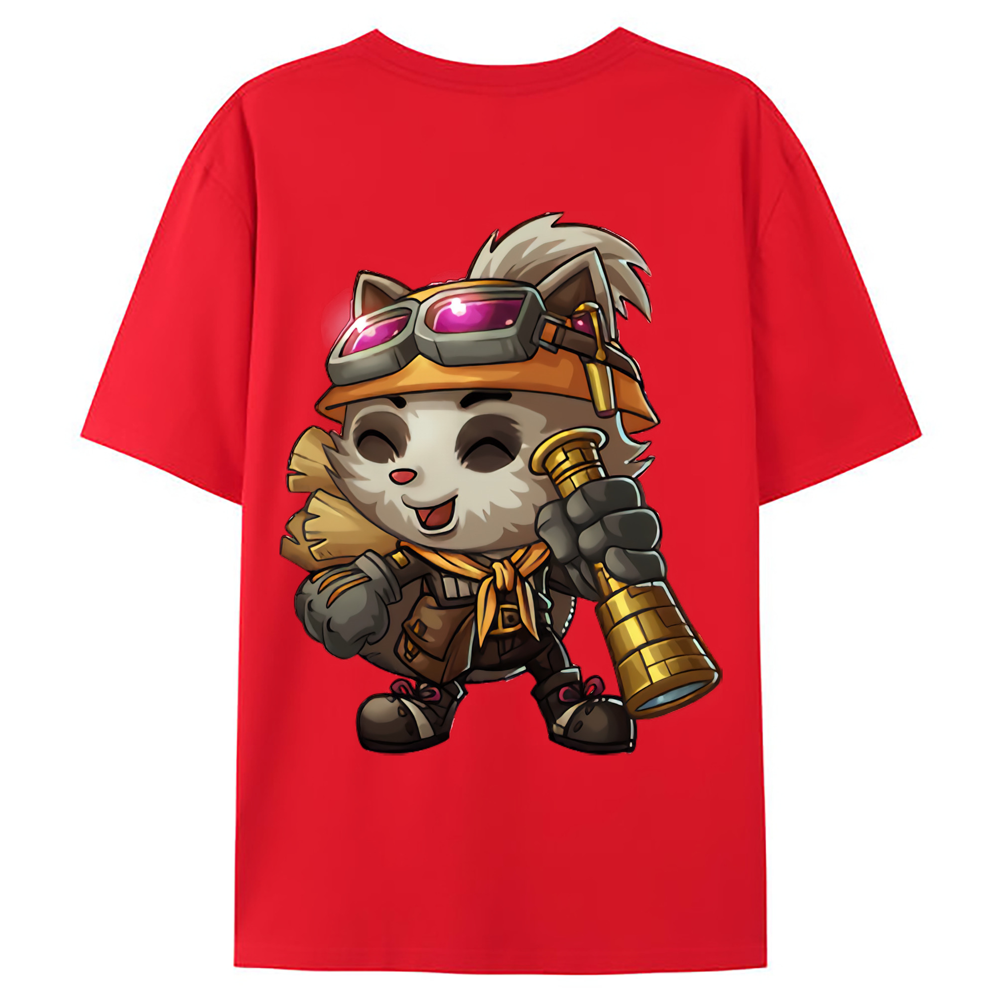 （画像用） リーグ・オブ・レジェンド League of Legends LOL 綿100％ メンズ半袖Tシャツ（バックプリント） 通気性