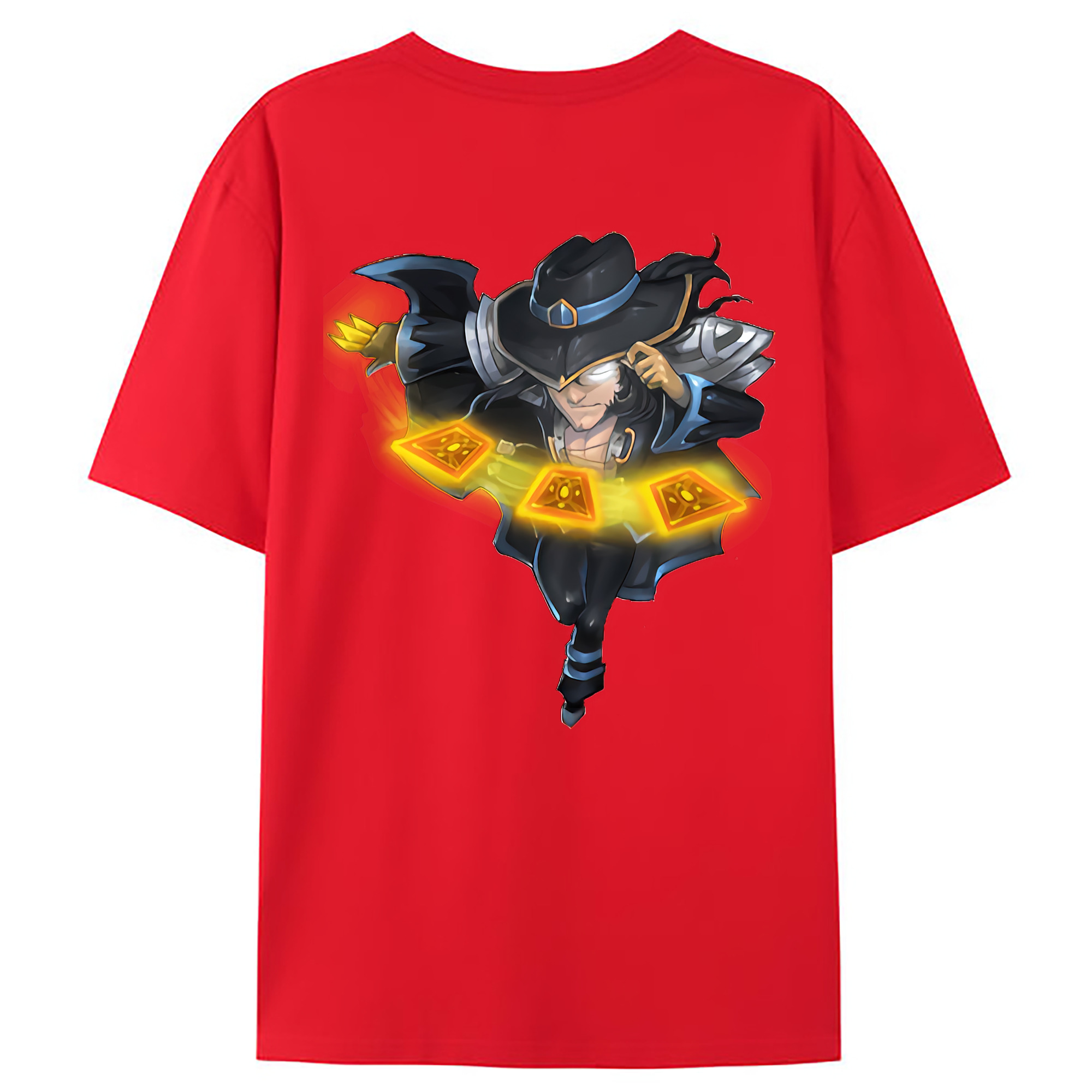 （画像用） リーグ・オブ・レジェンド League of Legends LOL 綿100％ メンズ半袖Tシャツ（バックプリント） 通気性