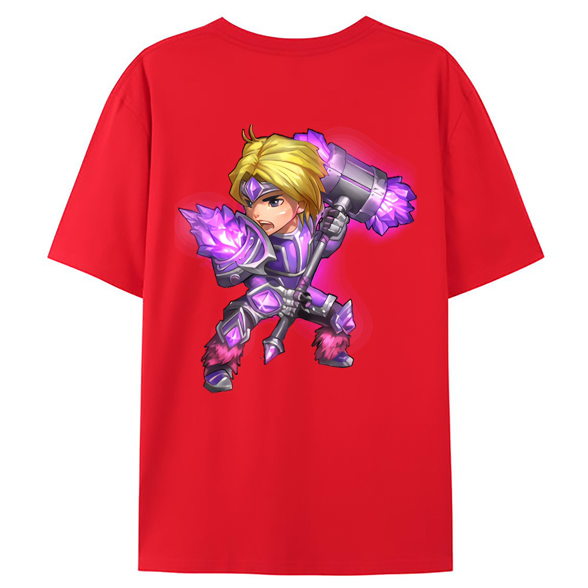 （画像用） リーグ・オブ・レジェンド League of Legends LOL 綿100％ メンズ半袖Tシャツ（バックプリント） 通気性