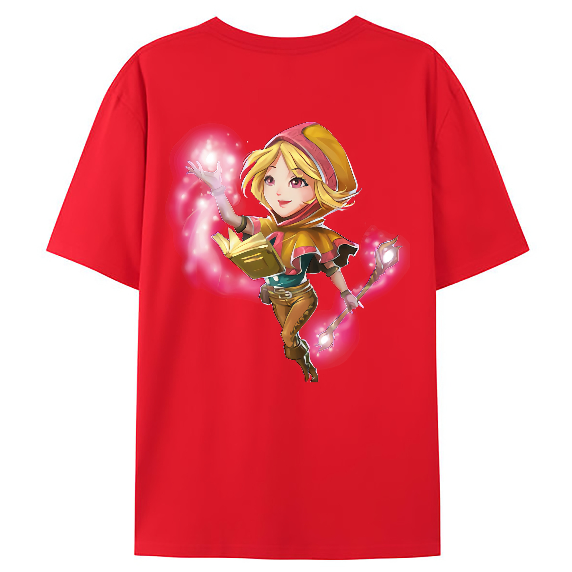 （画像用） リーグ・オブ・レジェンド League of Legends LOL 綿100％ メンズ半袖Tシャツ（バックプリント） 通気性
