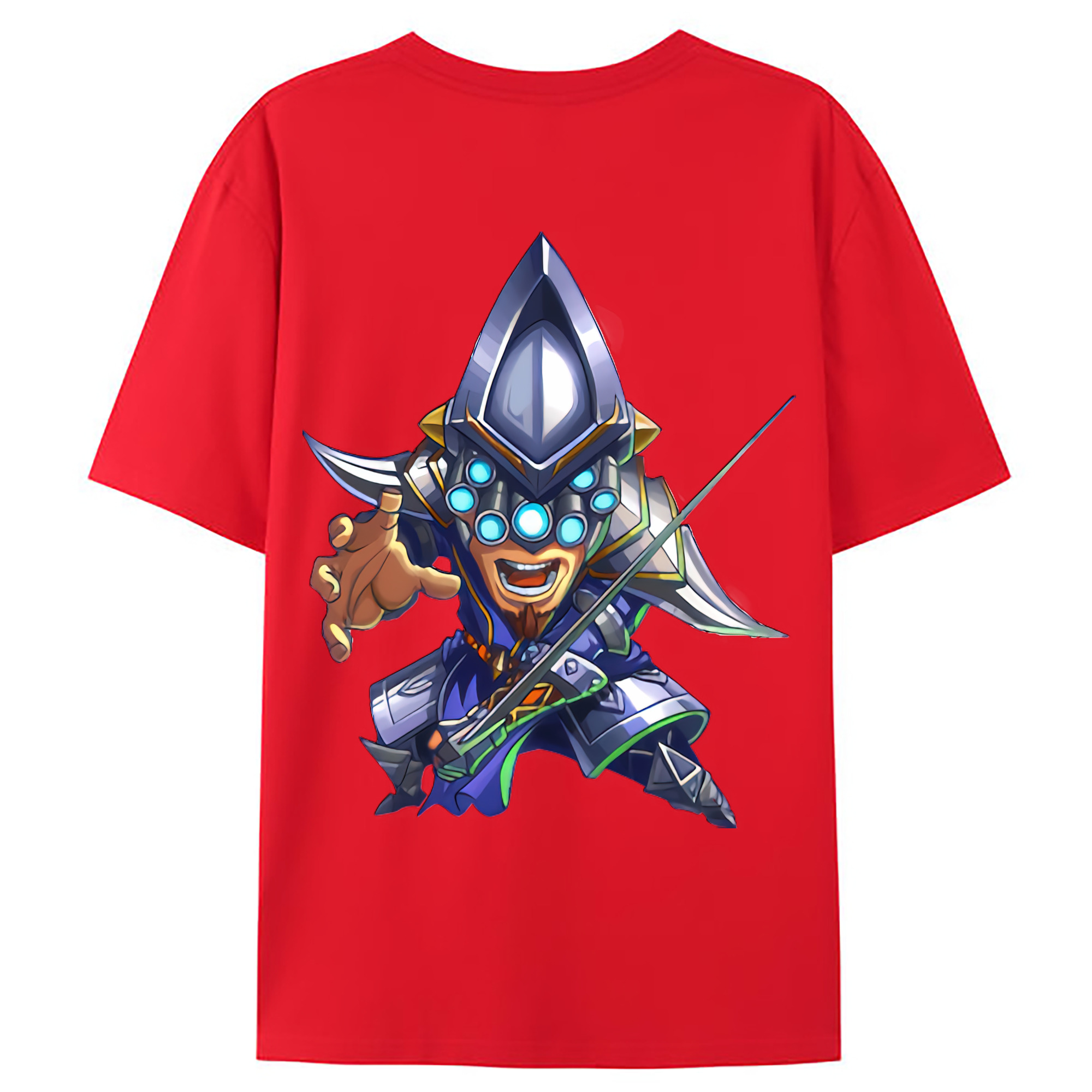 （画像用） リーグ・オブ・レジェンド League of Legends LOL 綿100％ メンズ半袖Tシャツ（バックプリント） 通気性