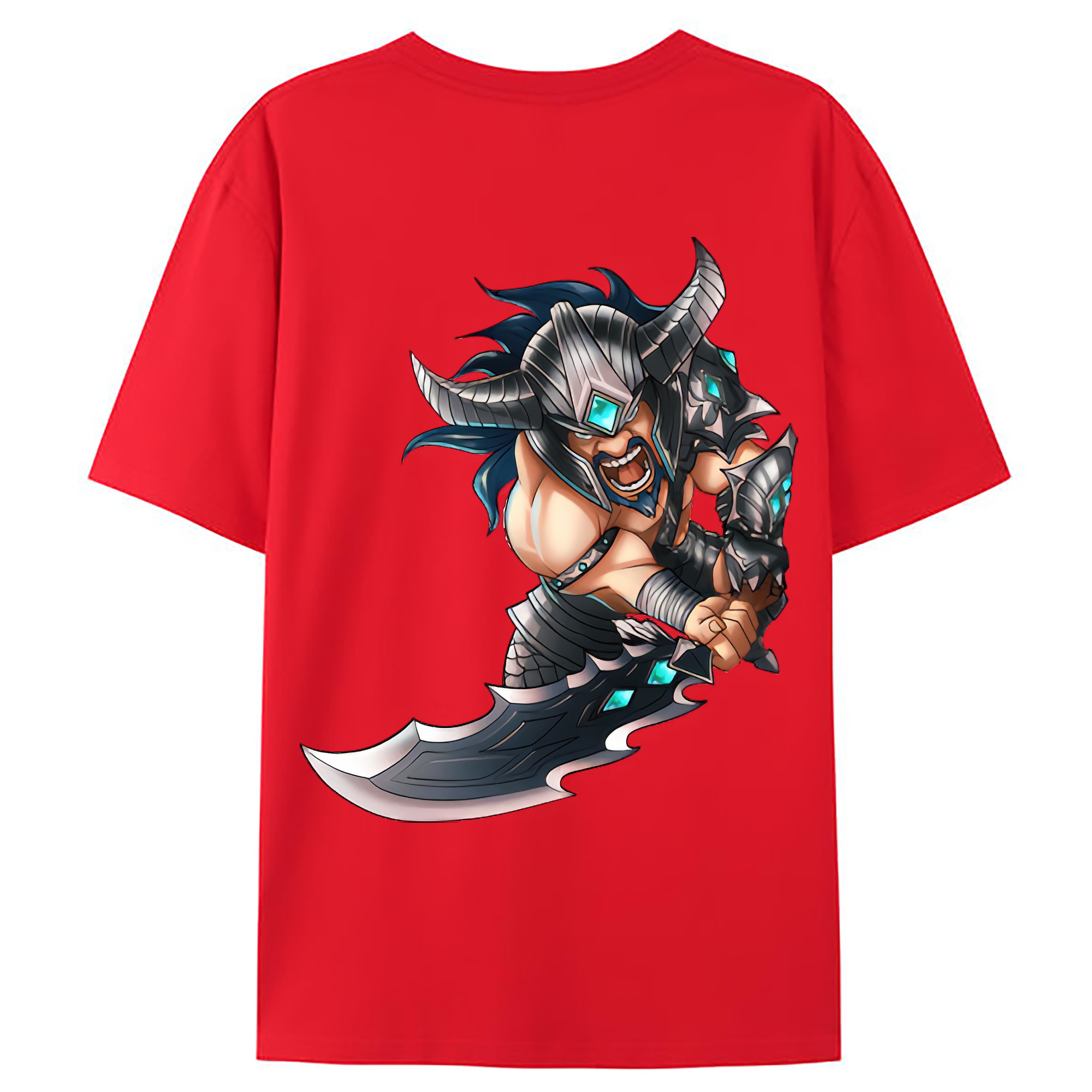 （画像用） リーグ・オブ・レジェンド League of Legends LOL 綿100％ メンズ半袖Tシャツ（バックプリント） 通気性