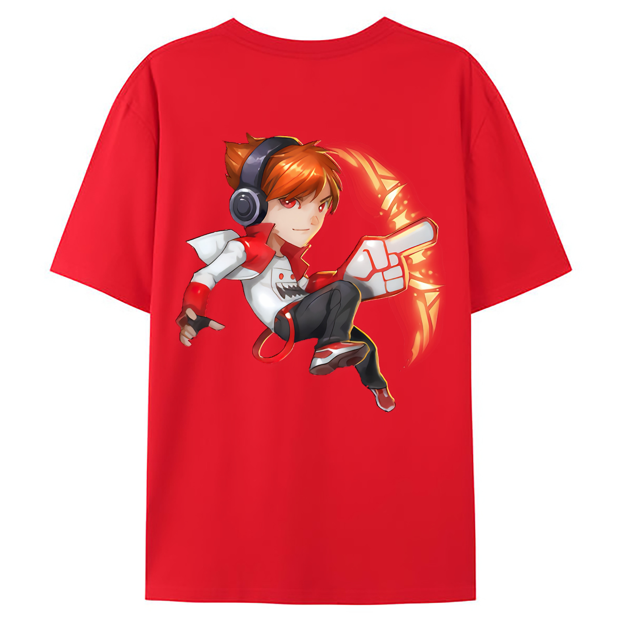 （画像用） リーグ・オブ・レジェンド League of Legends LOL 綿100％ メンズ半袖Tシャツ（バックプリント） 通気性
