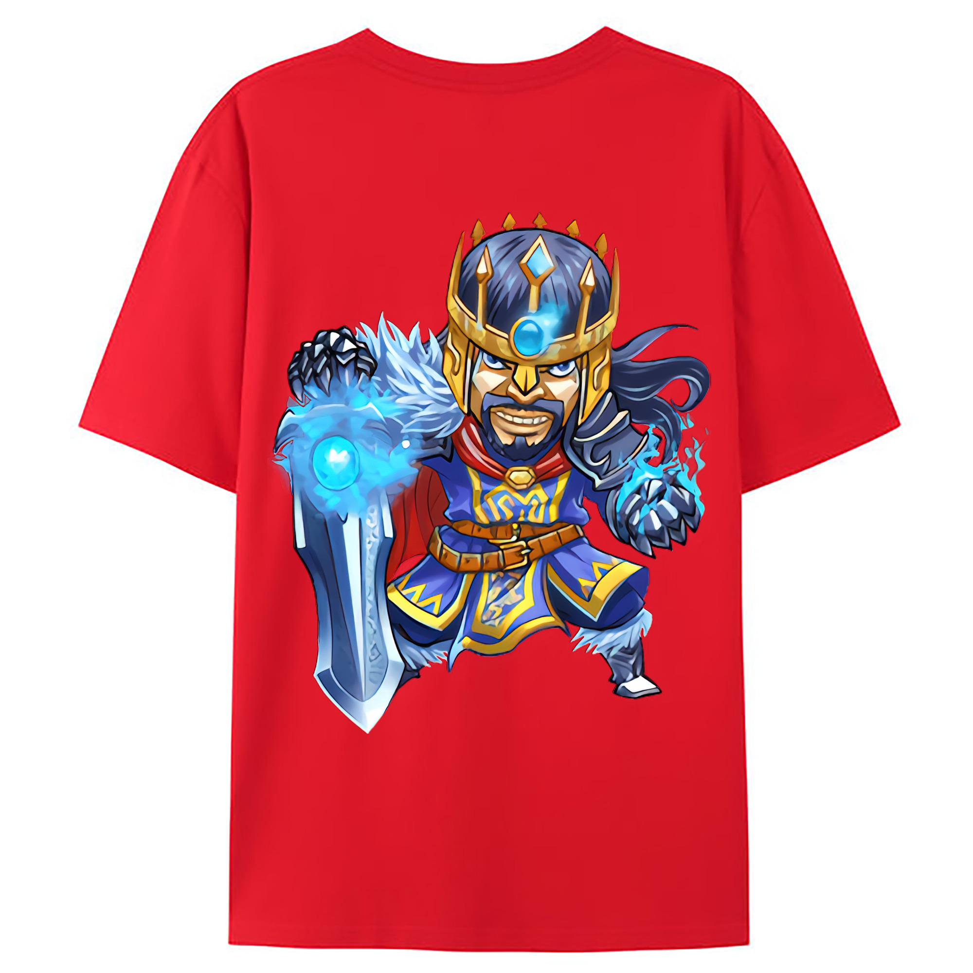 （画像用） リーグ・オブ・レジェンド League of Legends LOL 綿100％ メンズ半袖Tシャツ（バックプリント） 通気性