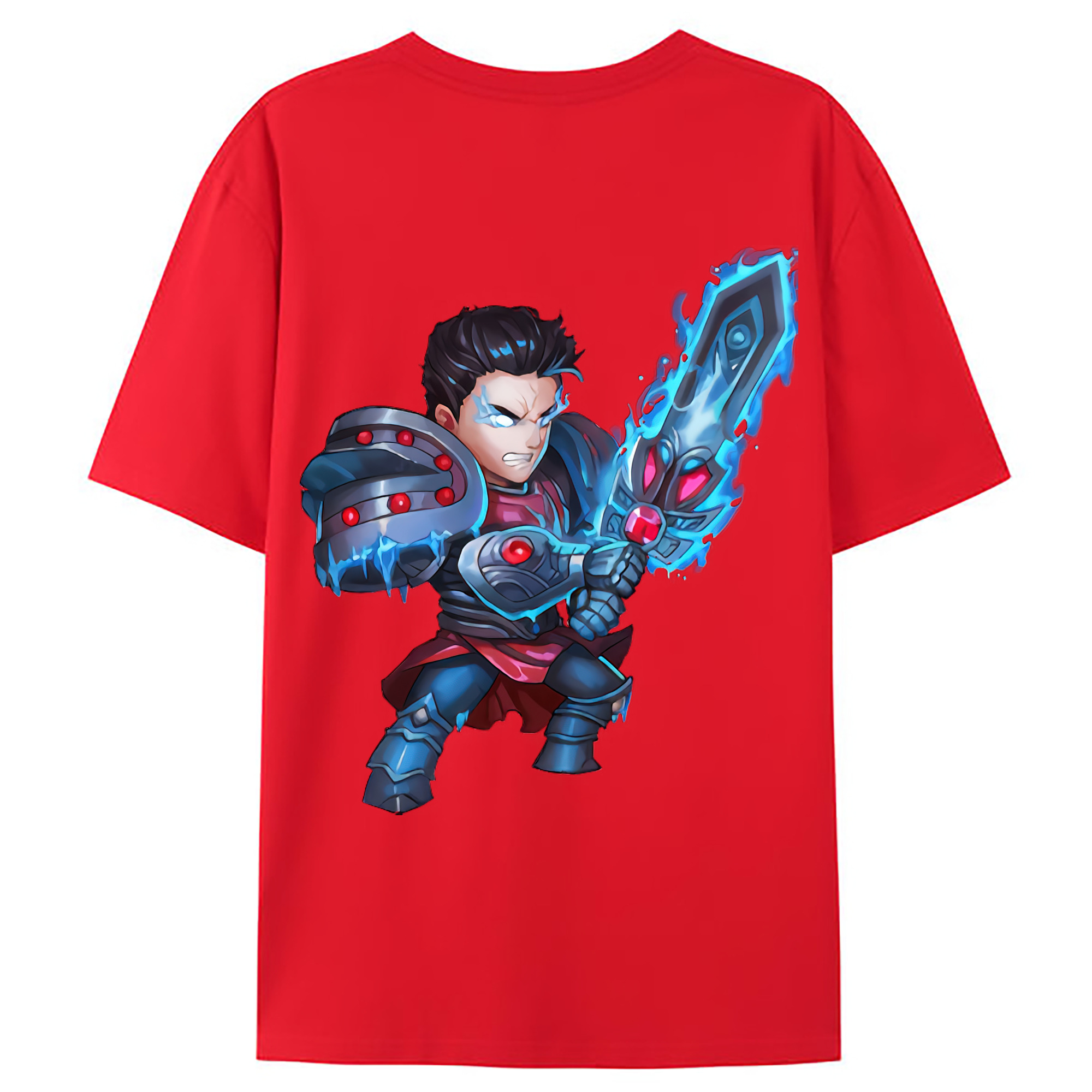 （画像用） リーグ・オブ・レジェンド League of Legends LOL 綿100％ メンズ半袖Tシャツ（バックプリント） 通気性