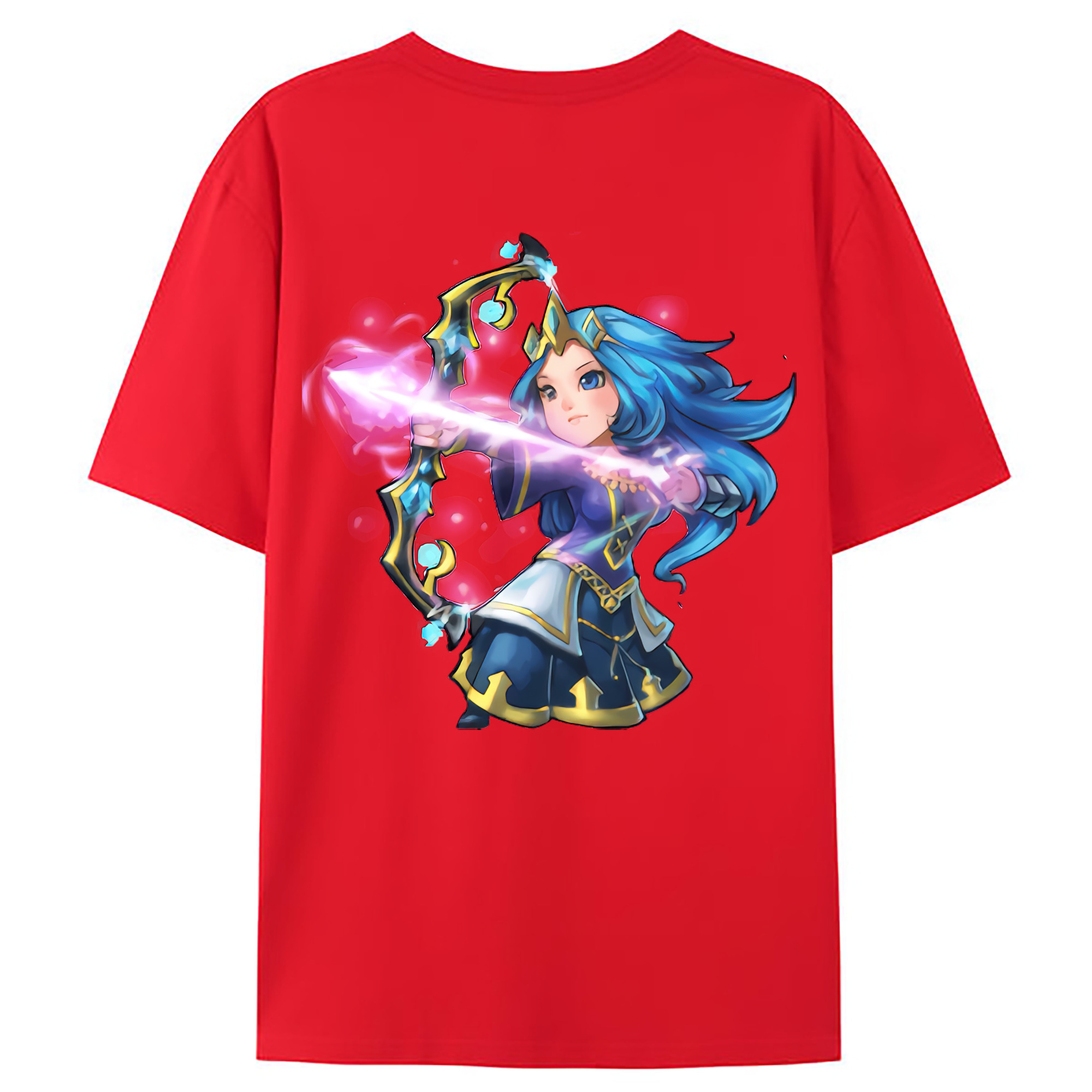 （画像用） リーグ・オブ・レジェンド League of Legends LOL 綿100％ メンズ半袖Tシャツ（バックプリント） 通気性