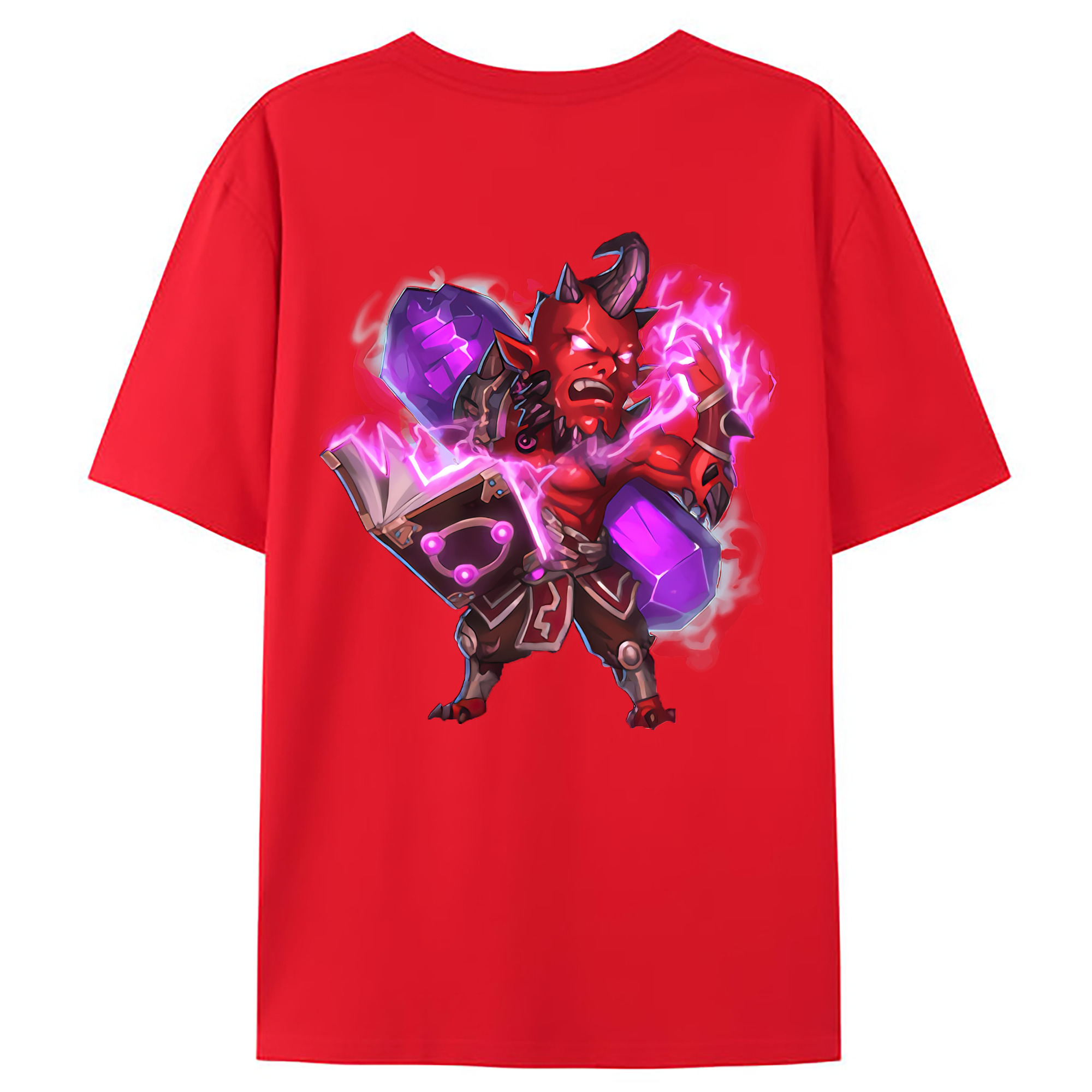 （画像用） リーグ・オブ・レジェンド League of Legends LOL 綿100％ メンズ半袖Tシャツ（バックプリント） 通気性