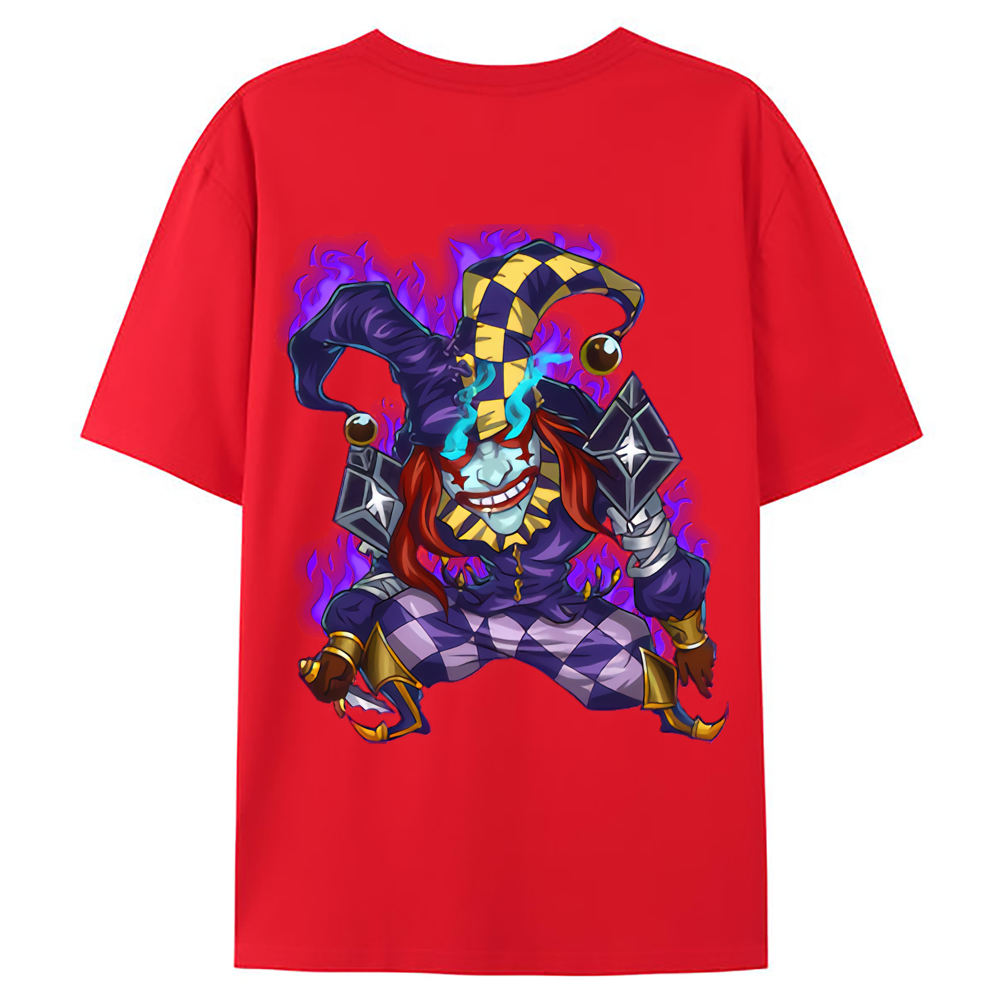（画像用） リーグ・オブ・レジェンド League of Legends LOL 綿100％ メンズ半袖Tシャツ（バックプリント） 通気性