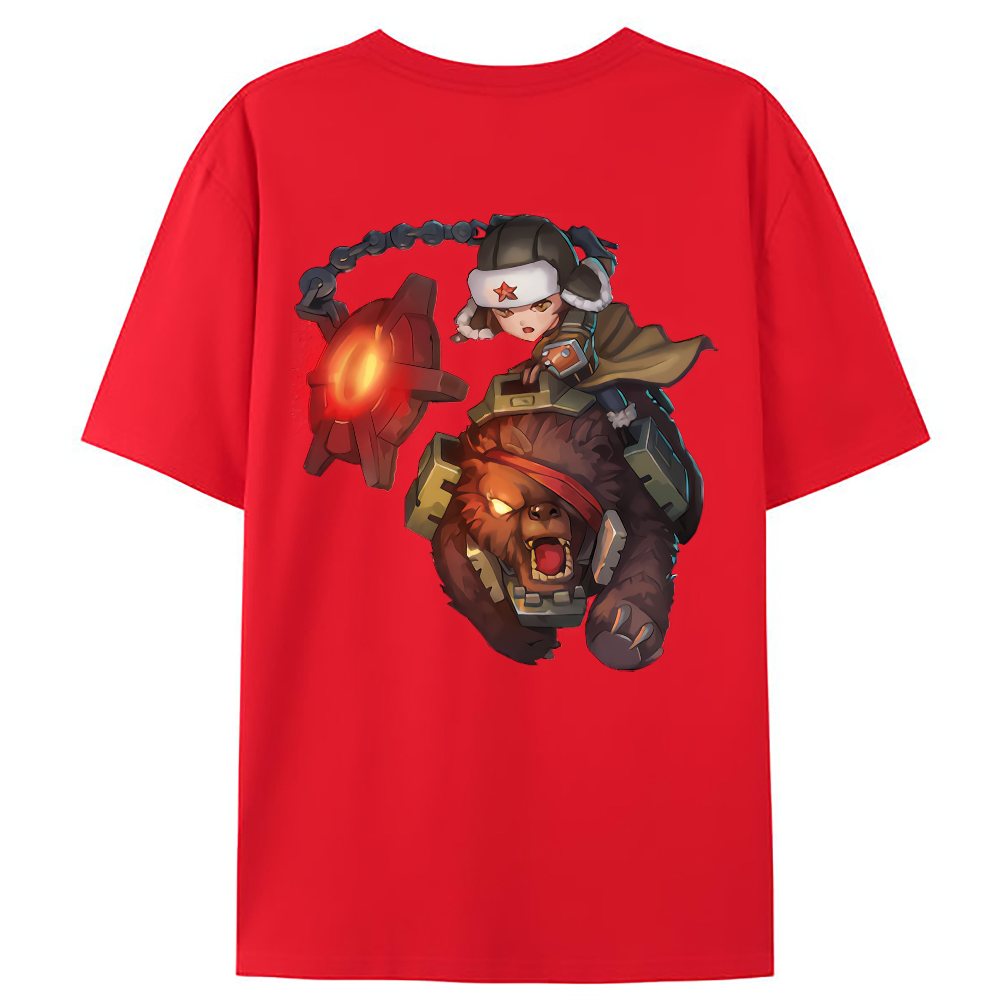 （画像用） リーグ・オブ・レジェンド League of Legends LOL 綿100％ メンズ半袖Tシャツ（バックプリント） 通気性