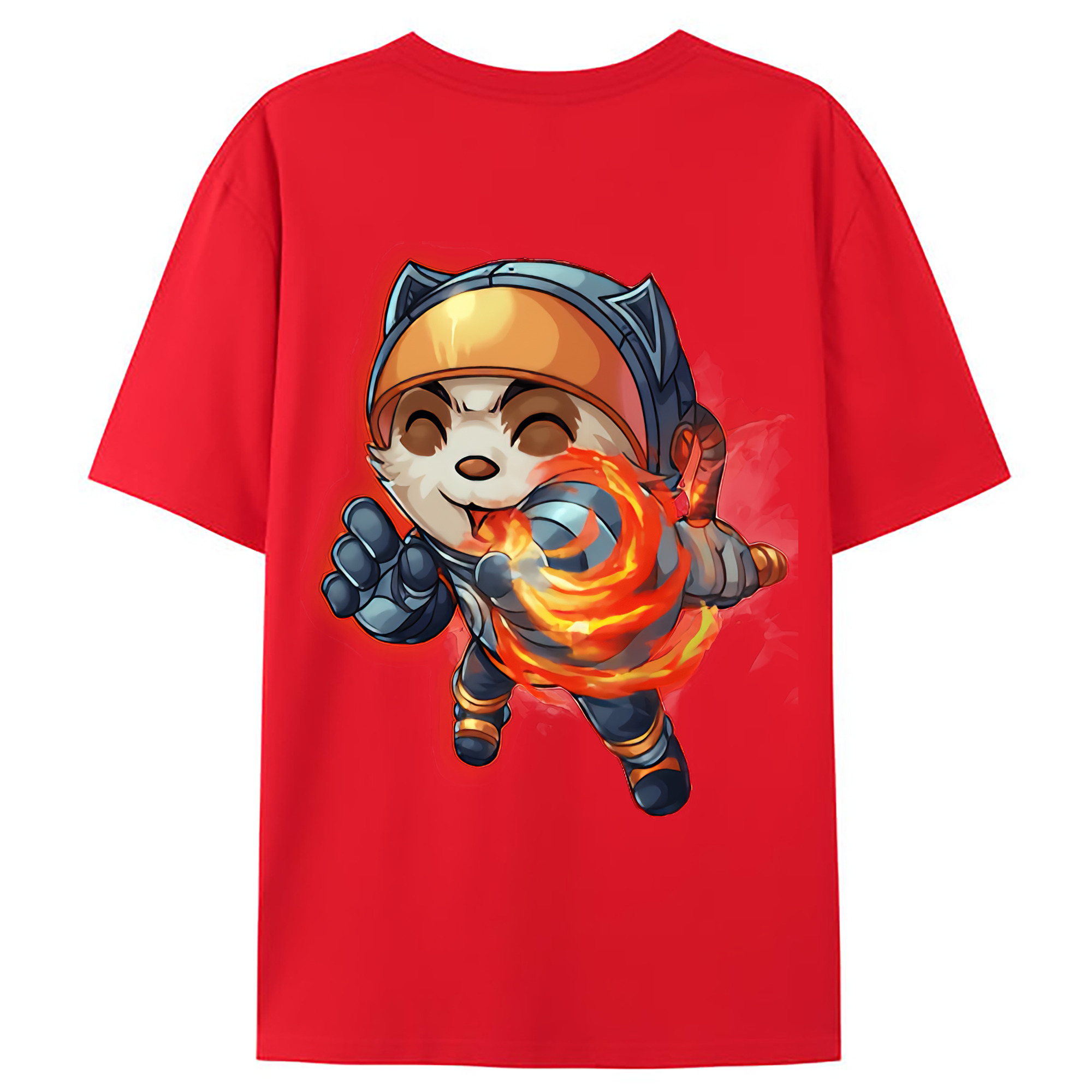 （画像用） リーグ・オブ・レジェンド League of Legends LOL 綿100％ メンズ半袖Tシャツ（バックプリント） 通気性