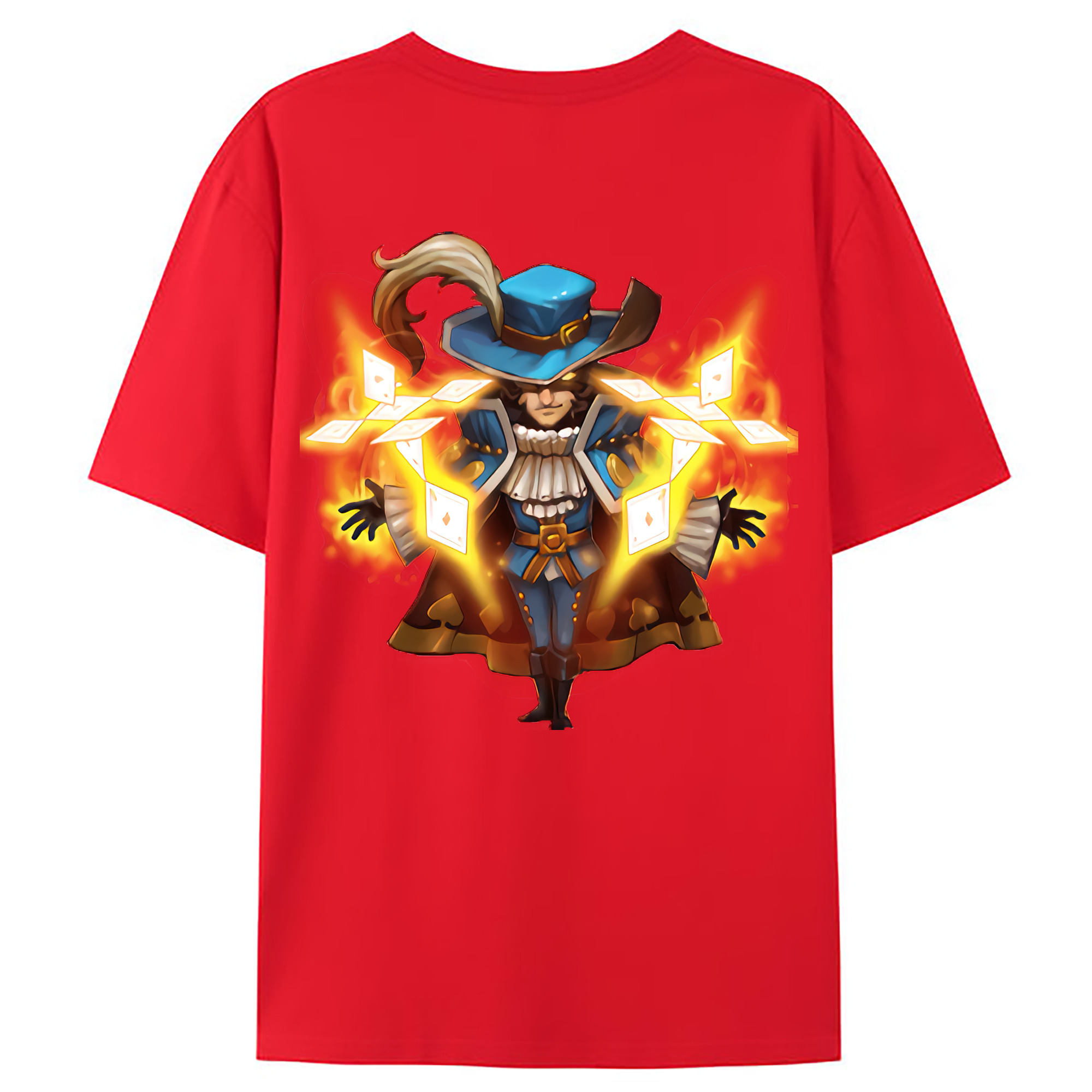 （画像用） リーグ・オブ・レジェンド League of Legends LOL 綿100％ メンズ半袖Tシャツ（バックプリント） 通気性