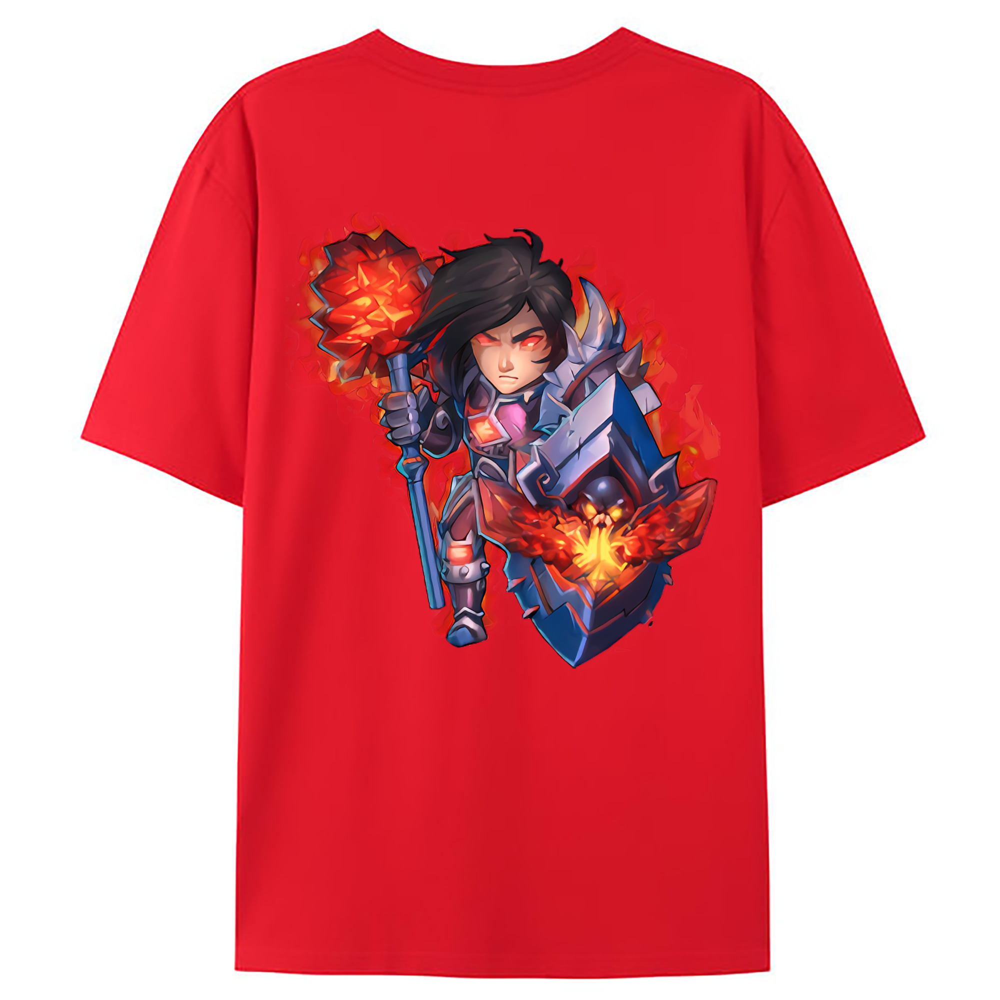 （画像用） リーグ・オブ・レジェンド League of Legends LOL 綿100％ メンズ半袖Tシャツ（バックプリント） 通気性