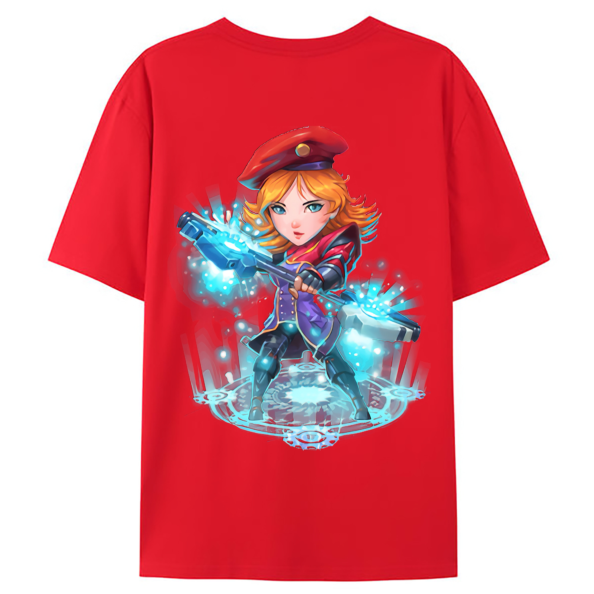 （画像用） リーグ・オブ・レジェンド League of Legends LOL 綿100％ メンズ半袖Tシャツ（バックプリント） 通気性