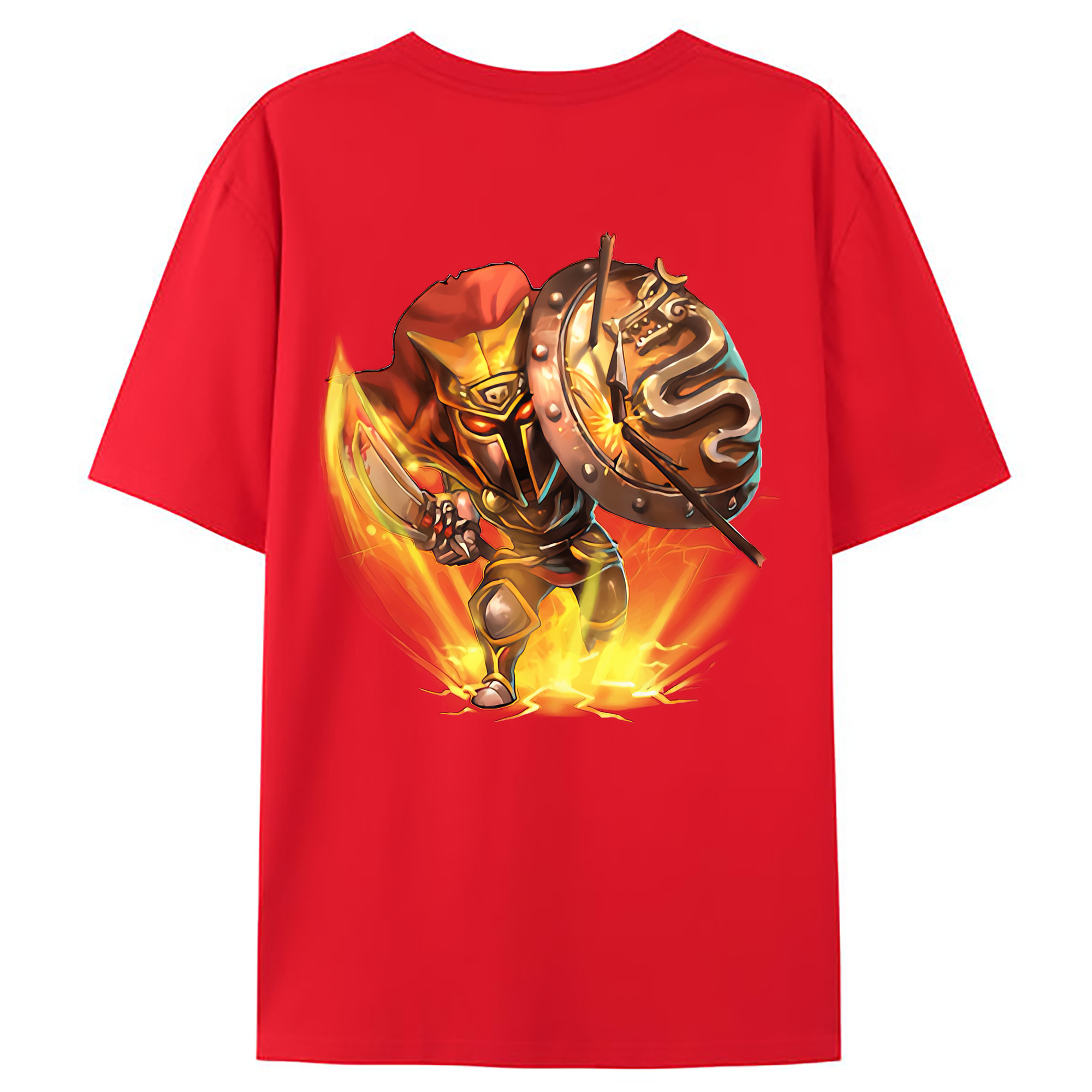 （画像用） リーグ・オブ・レジェンド League of Legends LOL 綿100％ メンズ半袖Tシャツ（バックプリント） 通気性