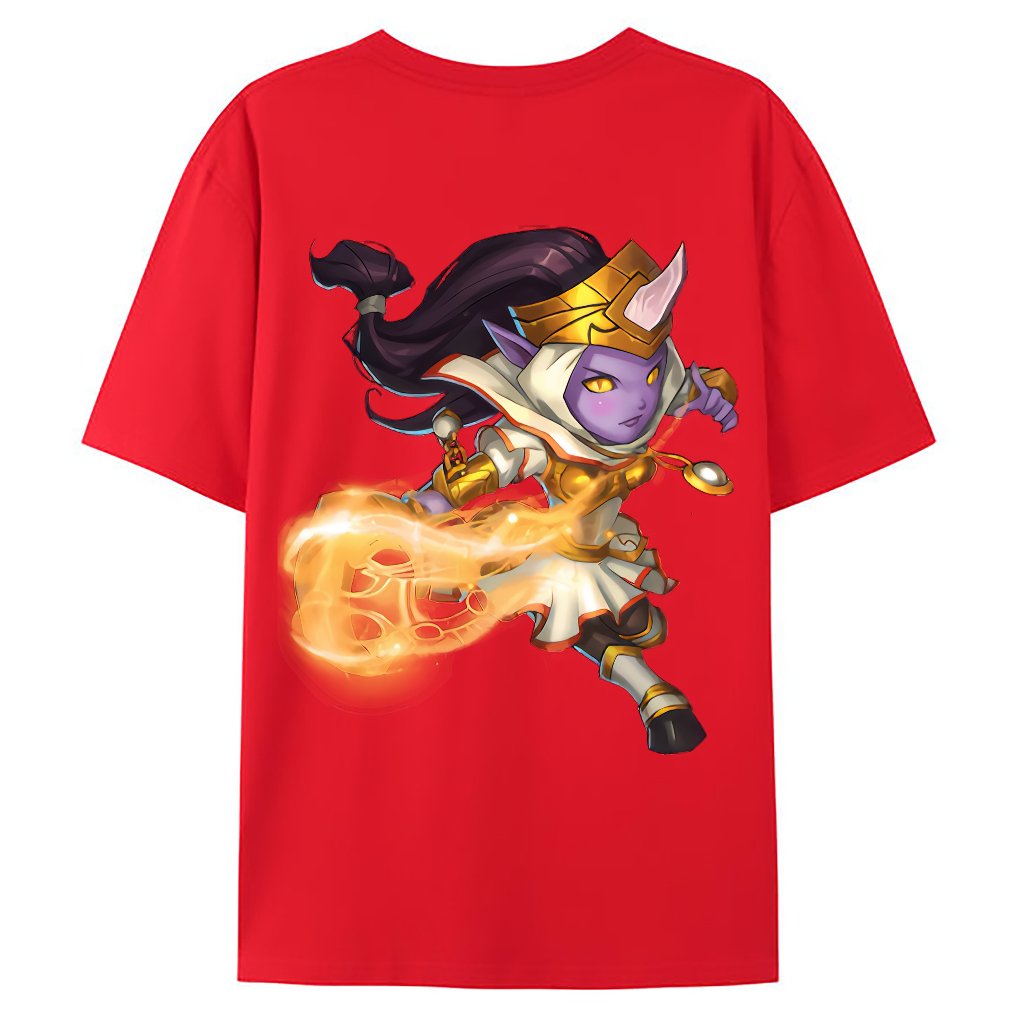 （画像用） リーグ・オブ・レジェンド League of Legends LOL 綿100％ メンズ半袖Tシャツ（バックプリント） 通気性