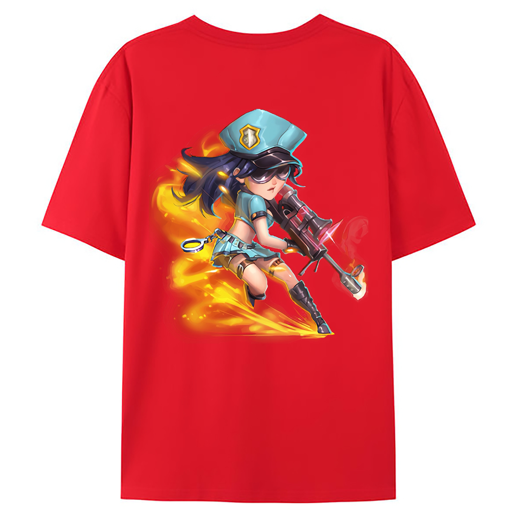 （画像用） リーグ・オブ・レジェンド League of Legends LOL 綿100％ メンズ半袖Tシャツ（バックプリント） 通気性