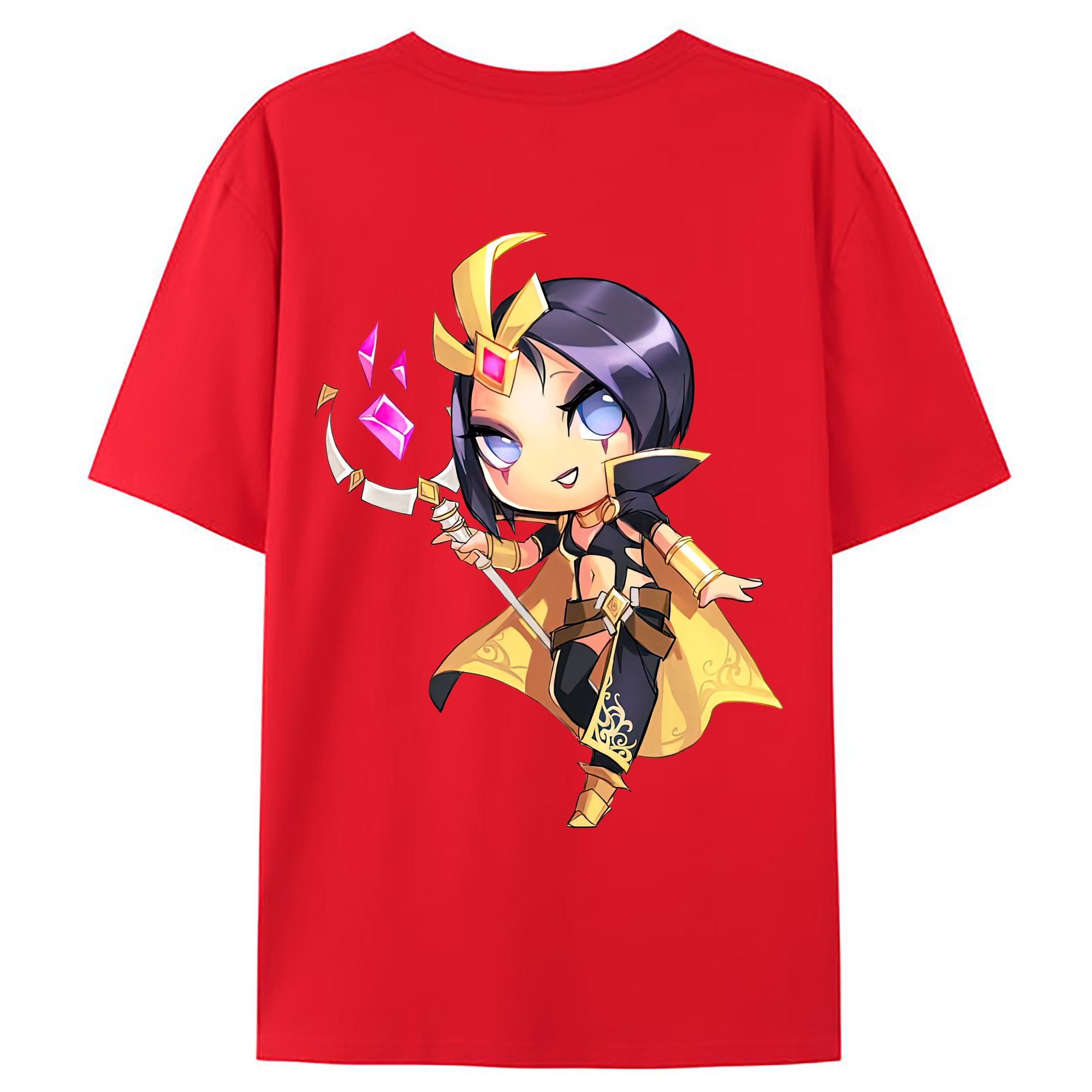 （画像用） リーグ・オブ・レジェンド League of Legends LOL 綿100％ メンズ半袖Tシャツ（バックプリント） 通気性