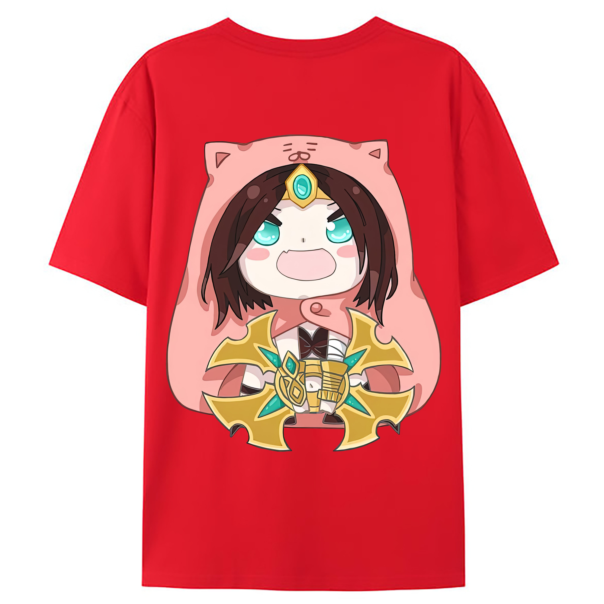 （画像用） リーグ・オブ・レジェンド League of Legends LOL 綿100％ メンズ半袖Tシャツ（バックプリント） 通気性