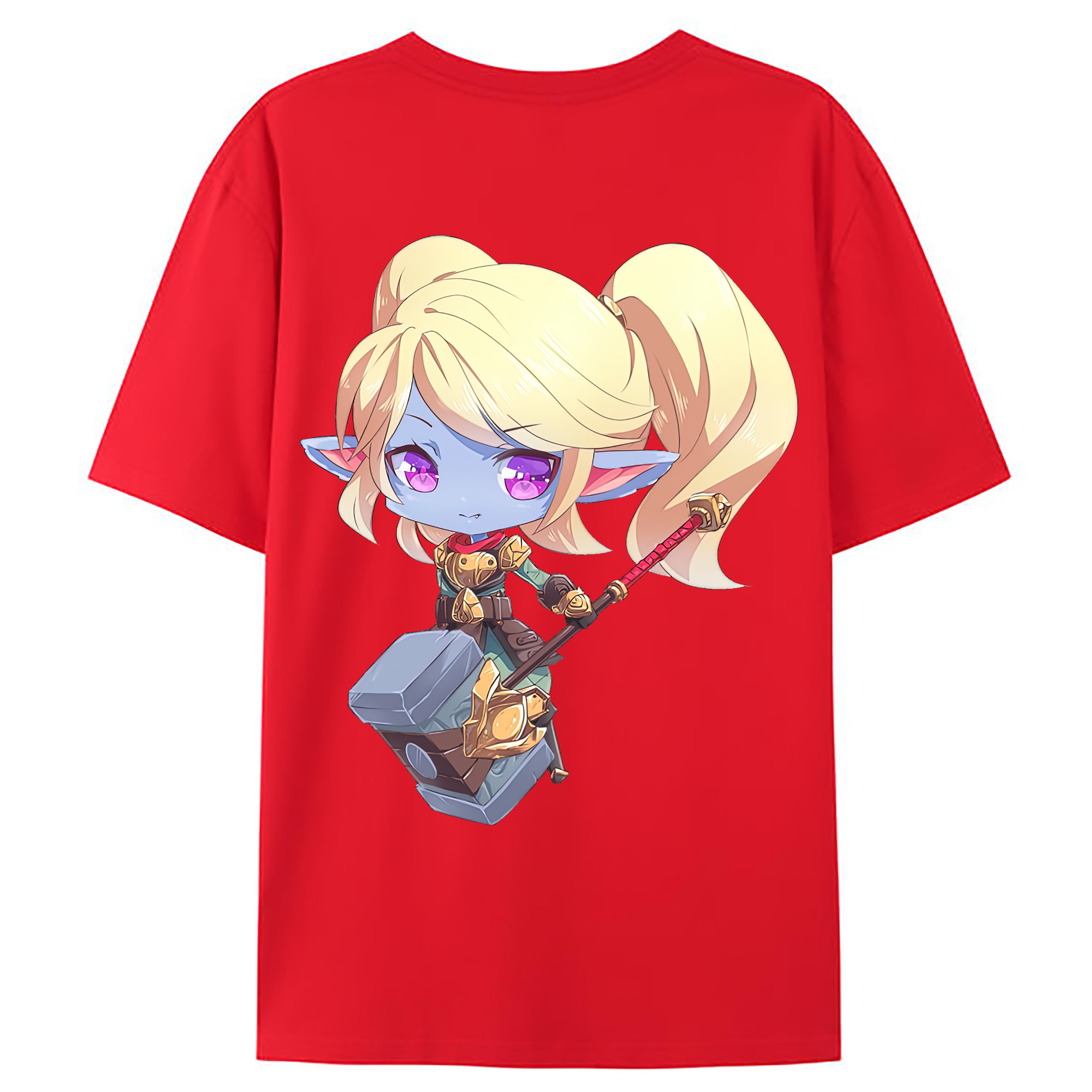 （画像用） リーグ・オブ・レジェンド League of Legends LOL 綿100％ メンズ半袖Tシャツ（バックプリント） 通気性