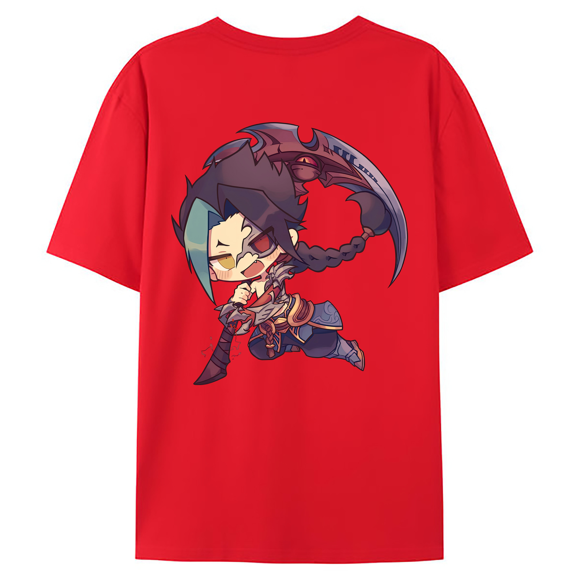 （画像用） リーグ・オブ・レジェンド League of Legends LOL 綿100％ メンズ半袖Tシャツ（バックプリント） 通気性