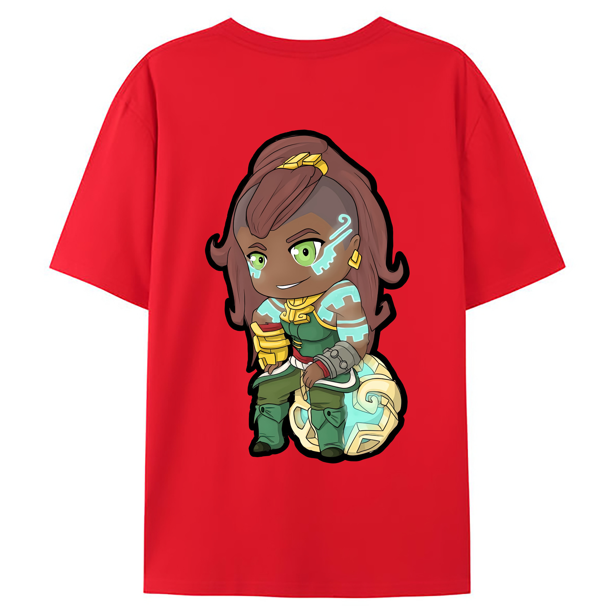 （画像用） リーグ・オブ・レジェンド League of Legends LOL 綿100％ メンズ半袖Tシャツ（バックプリント） 通気性