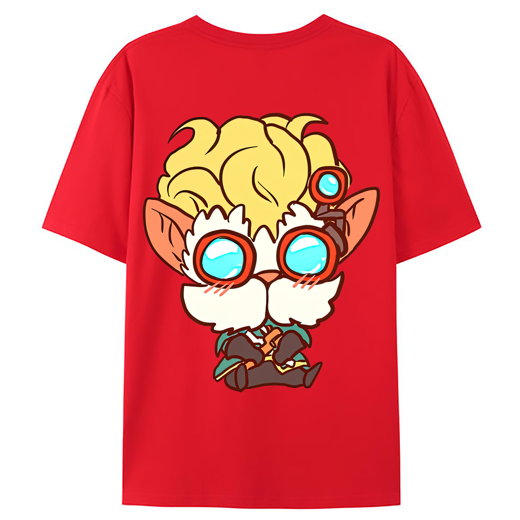 （画像用） リーグ・オブ・レジェンド League of Legends LOL 綿100％ メンズ半袖Tシャツ（バックプリント） 通気性