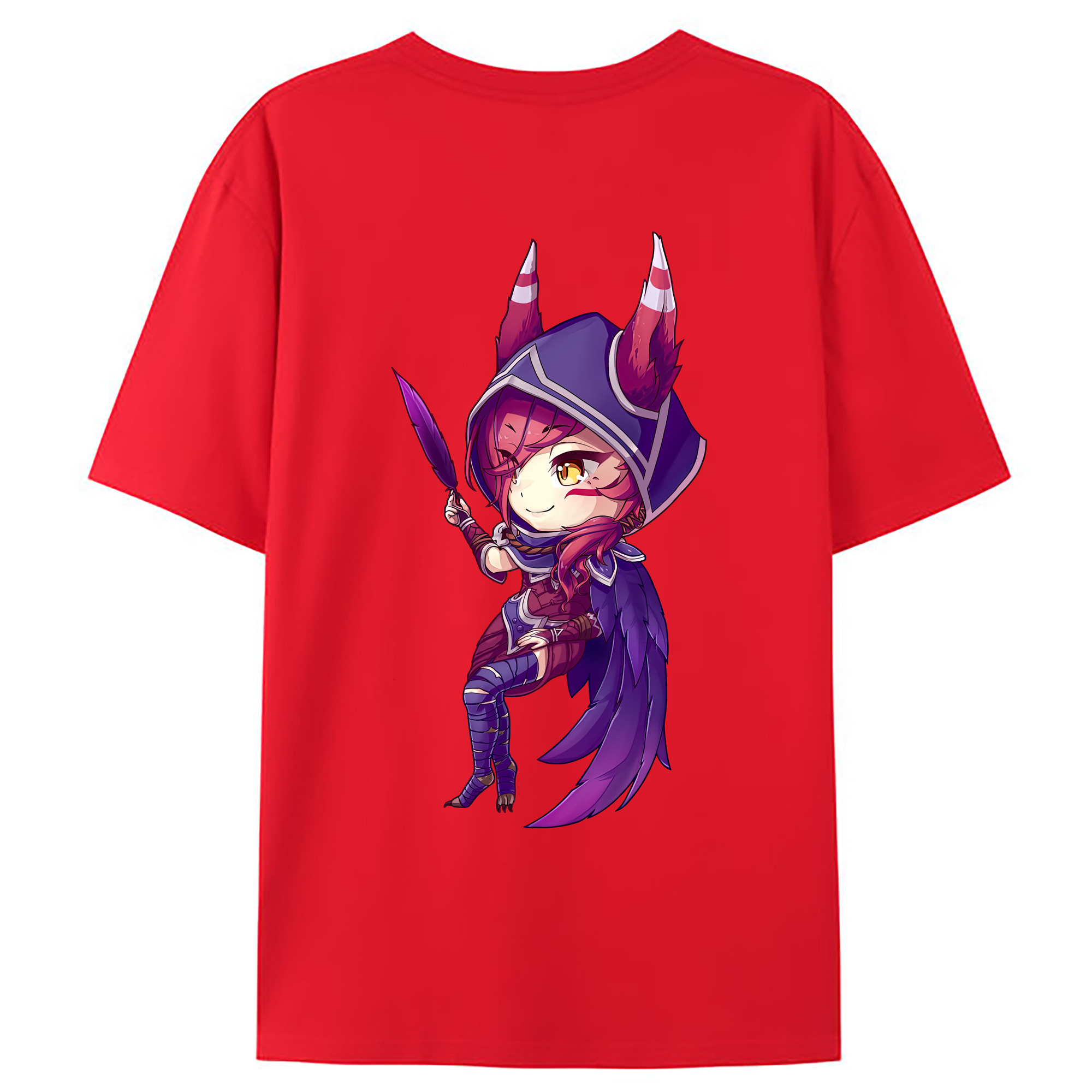 （画像用） リーグ・オブ・レジェンド League of Legends LOL 綿100％ メンズ半袖Tシャツ（バックプリント） 通気性