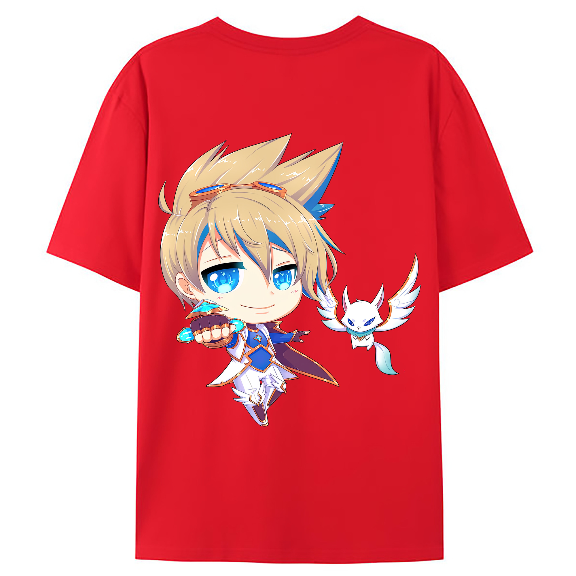 （画像用） リーグ・オブ・レジェンド League of Legends LOL 綿100％ メンズ半袖Tシャツ（バックプリント） 通気性
