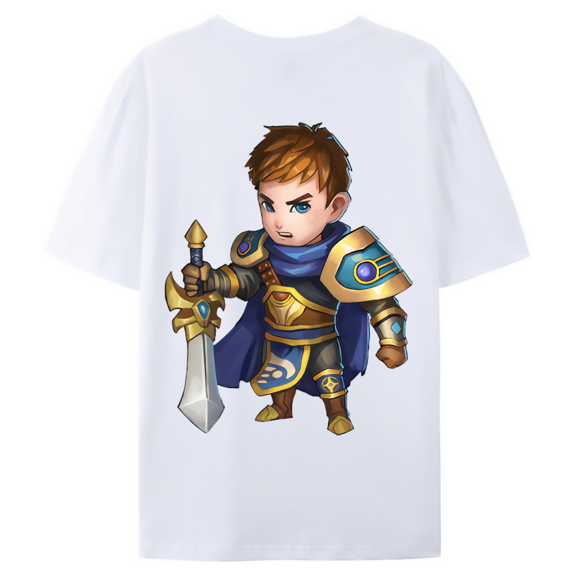 （画像用） リーグ・オブ・レジェンド League of Legends LOL 綿100％ メンズ半袖Tシャツ（バックプリント） 通気性