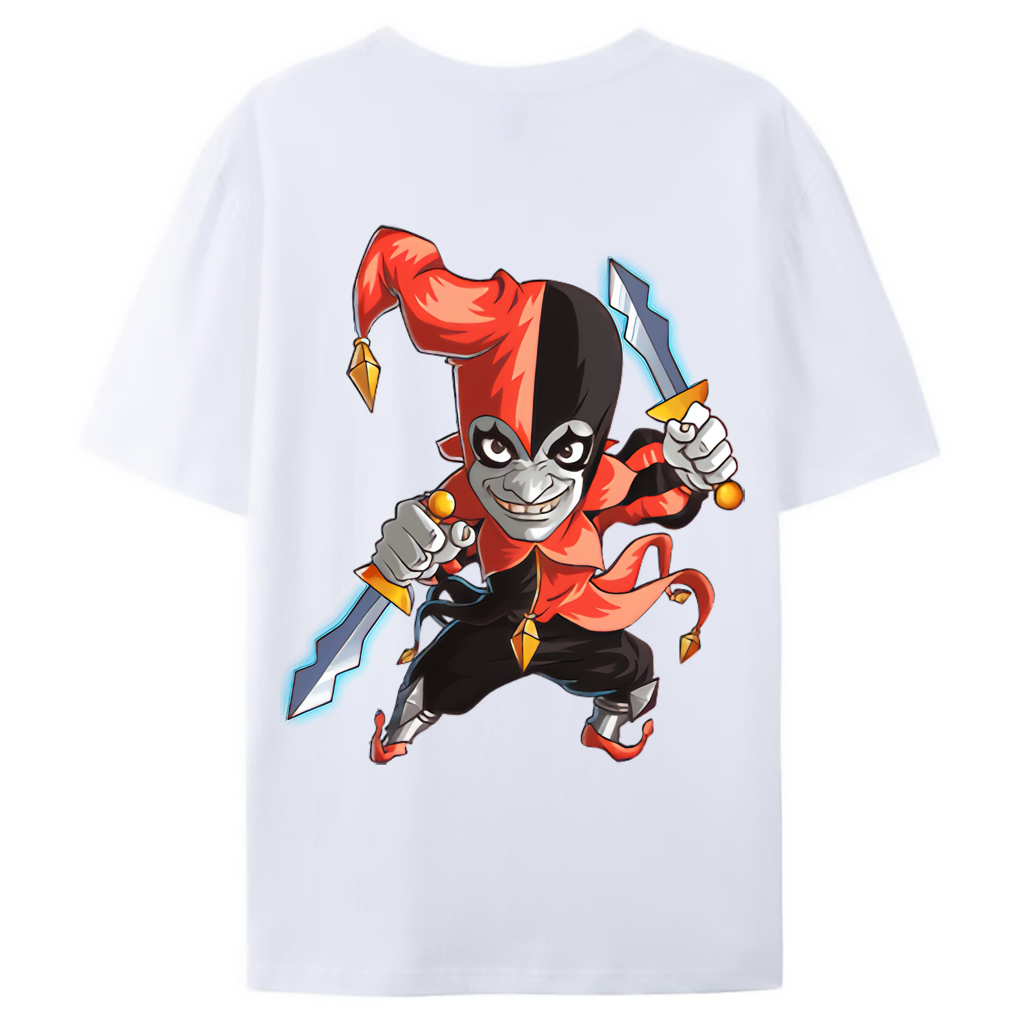 （画像用） リーグ・オブ・レジェンド League of Legends LOL 綿100％ メンズ半袖Tシャツ（バックプリント） 通気性