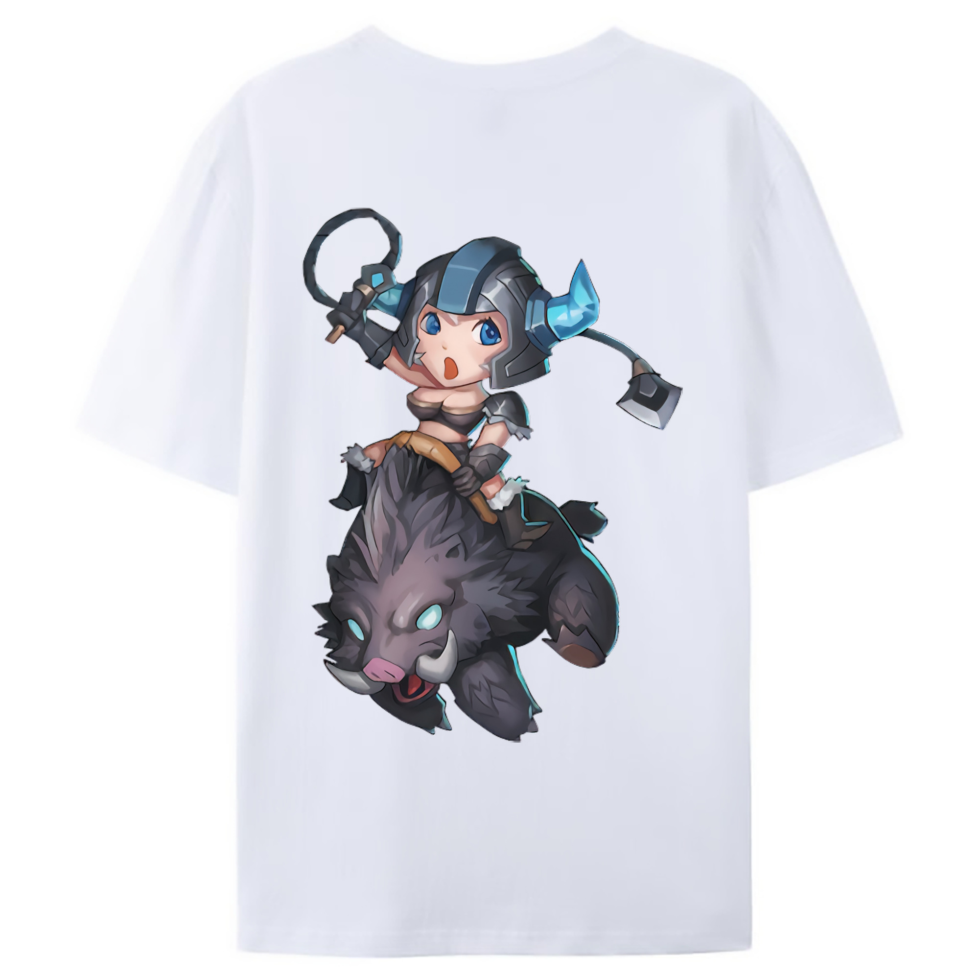 （画像用） リーグ・オブ・レジェンド League of Legends LOL 綿100％ メンズ半袖Tシャツ（バックプリント） 通気性