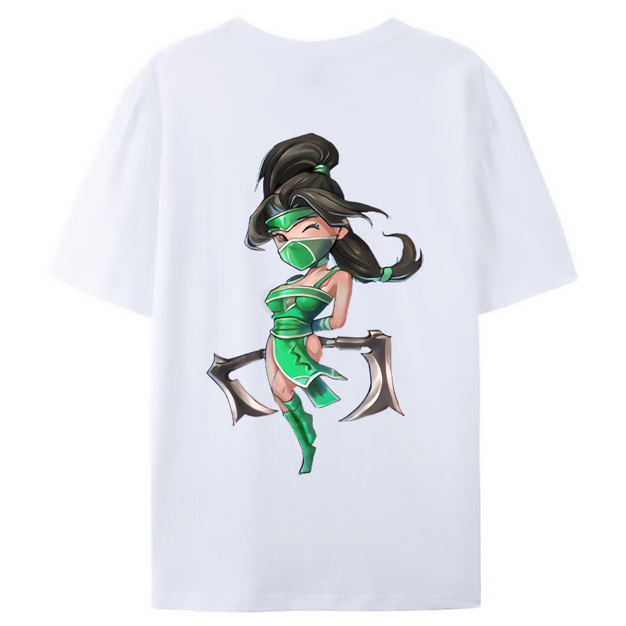 （画像用） リーグ・オブ・レジェンド League of Legends LOL 綿100％ メンズ半袖Tシャツ（バックプリント） 通気性