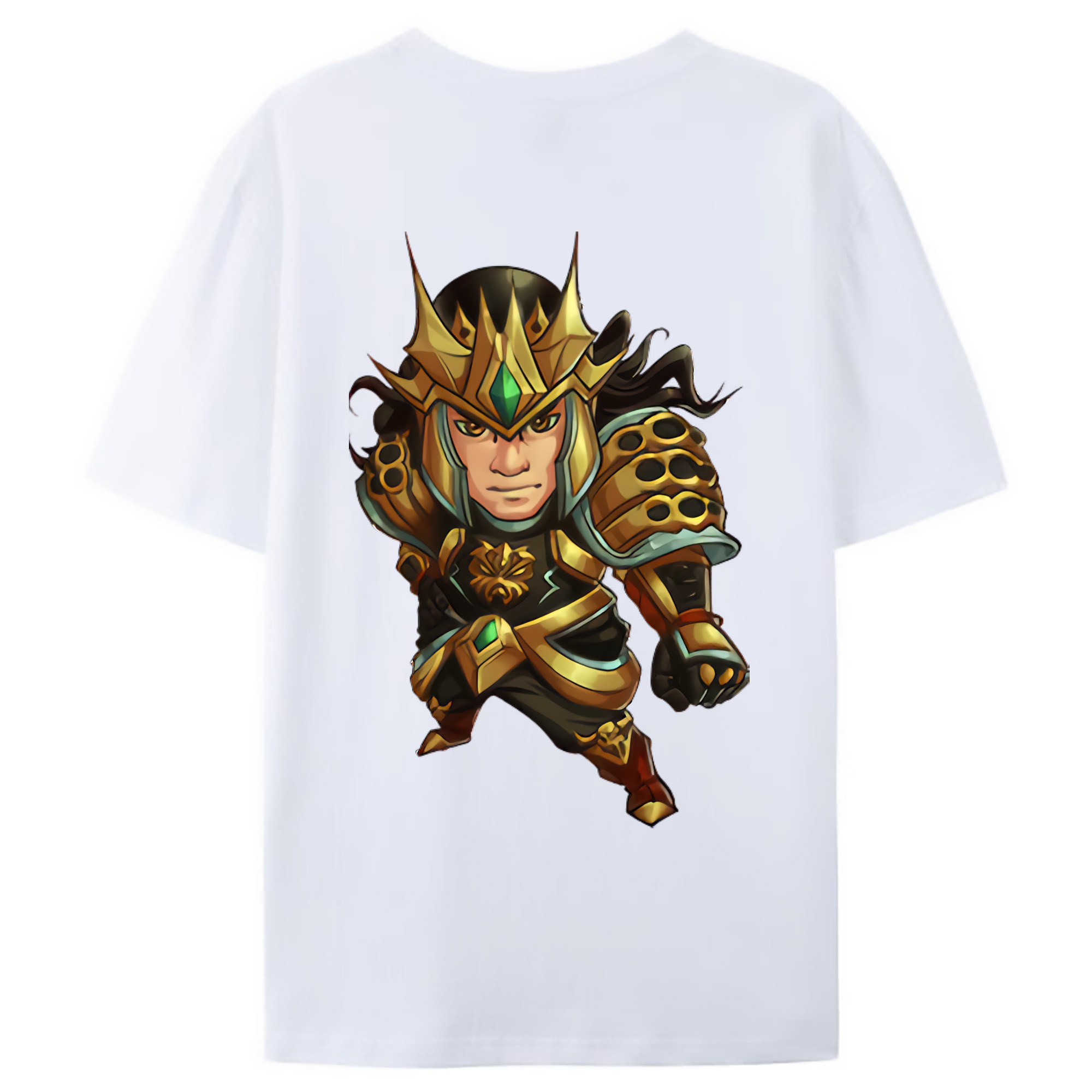 （画像用） リーグ・オブ・レジェンド League of Legends LOL 綿100％ メンズ半袖Tシャツ（バックプリント） 通気性