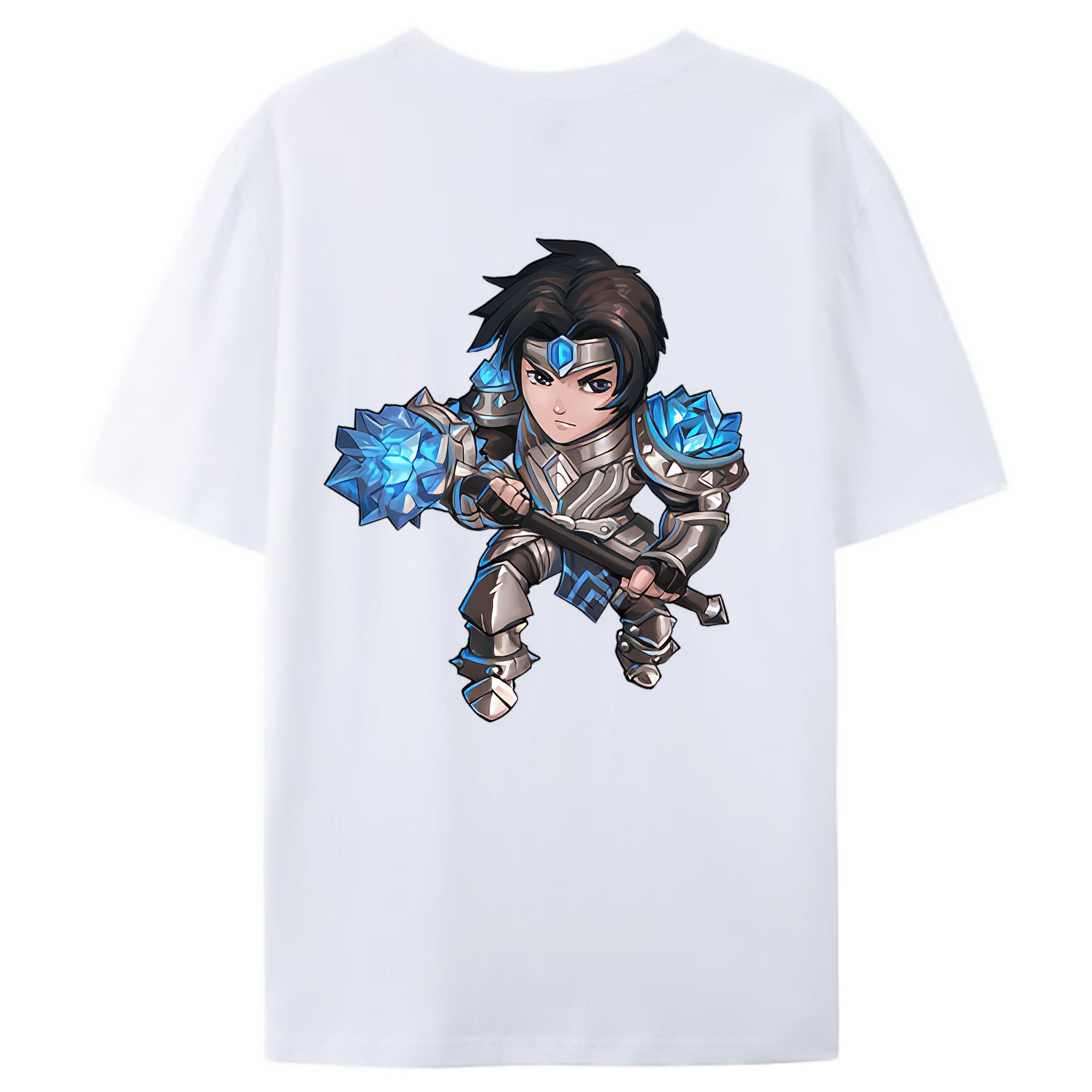 （画像用） リーグ・オブ・レジェンド League of Legends LOL 綿100％ メンズ半袖Tシャツ（バックプリント） 通気性