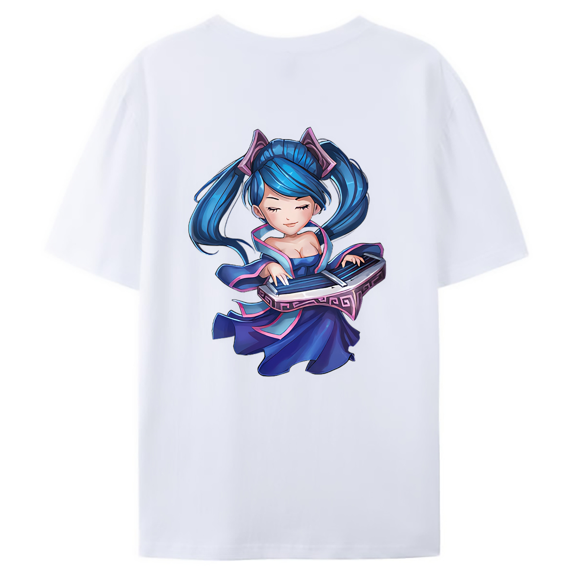 （画像用） リーグ・オブ・レジェンド League of Legends LOL 綿100％ メンズ半袖Tシャツ（バックプリント） 通気性