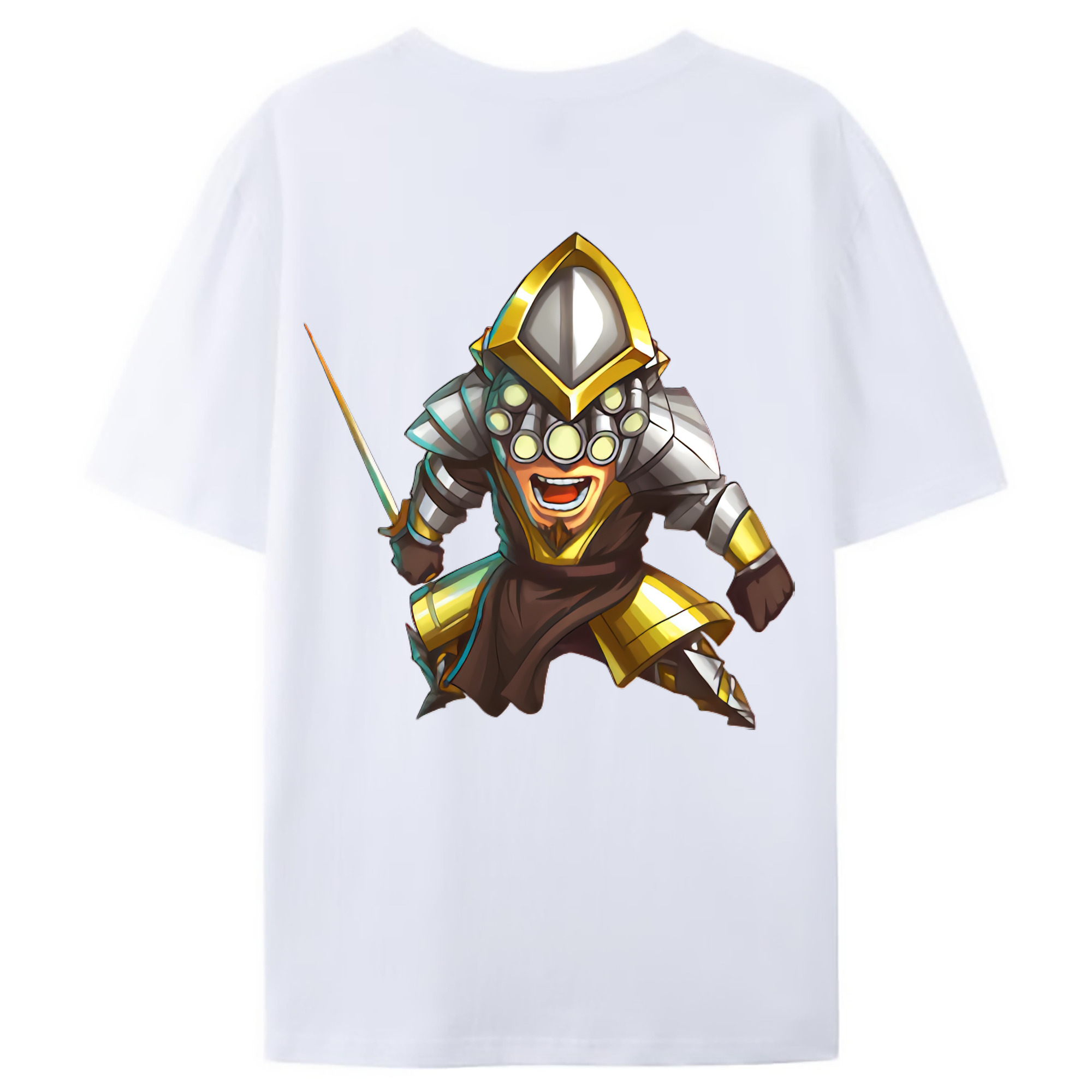 （画像用） リーグ・オブ・レジェンド League of Legends LOL 綿100％ メンズ半袖Tシャツ（バックプリント） 通気性