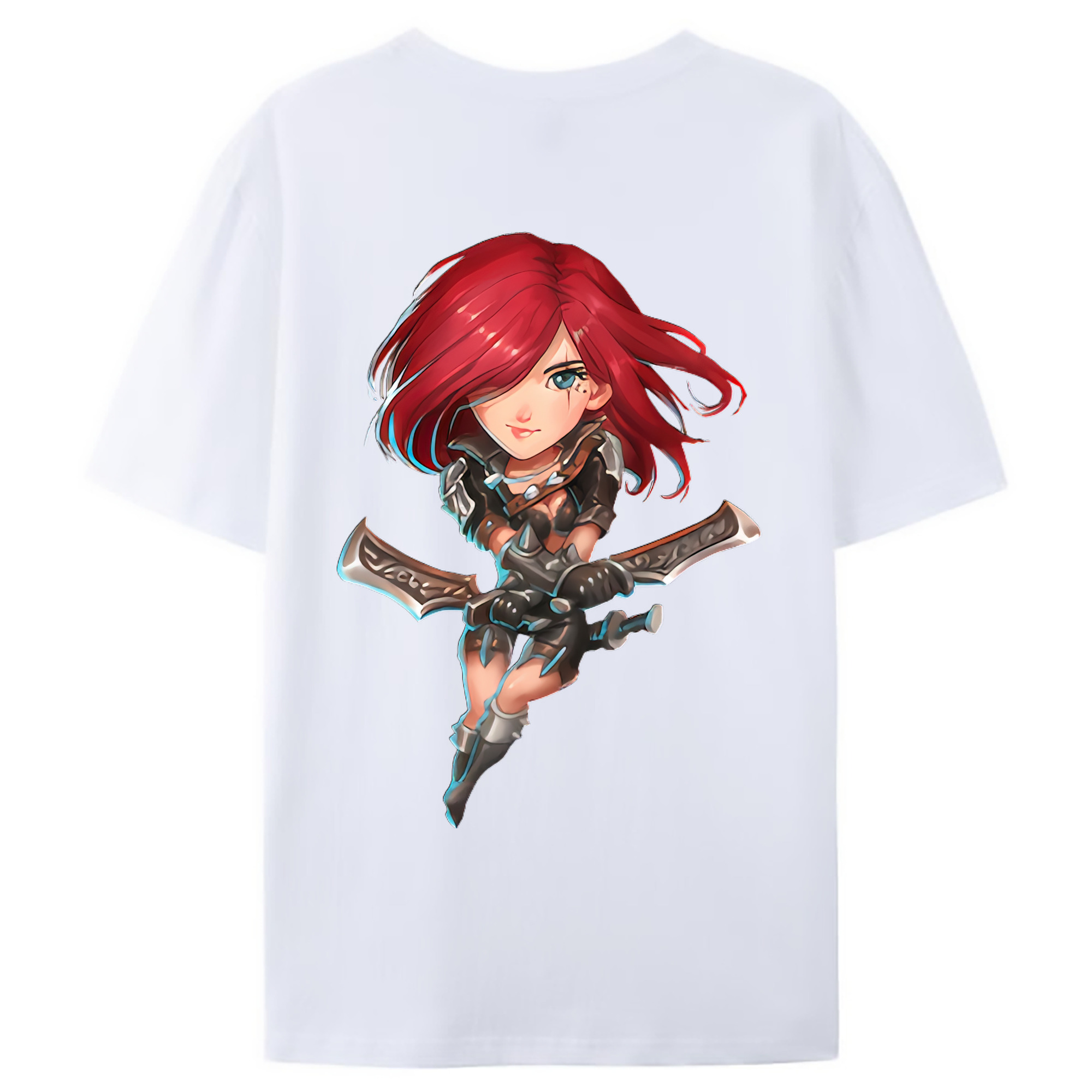 （画像用） リーグ・オブ・レジェンド League of Legends LOL 綿100％ メンズ半袖Tシャツ（バックプリント） 通気性