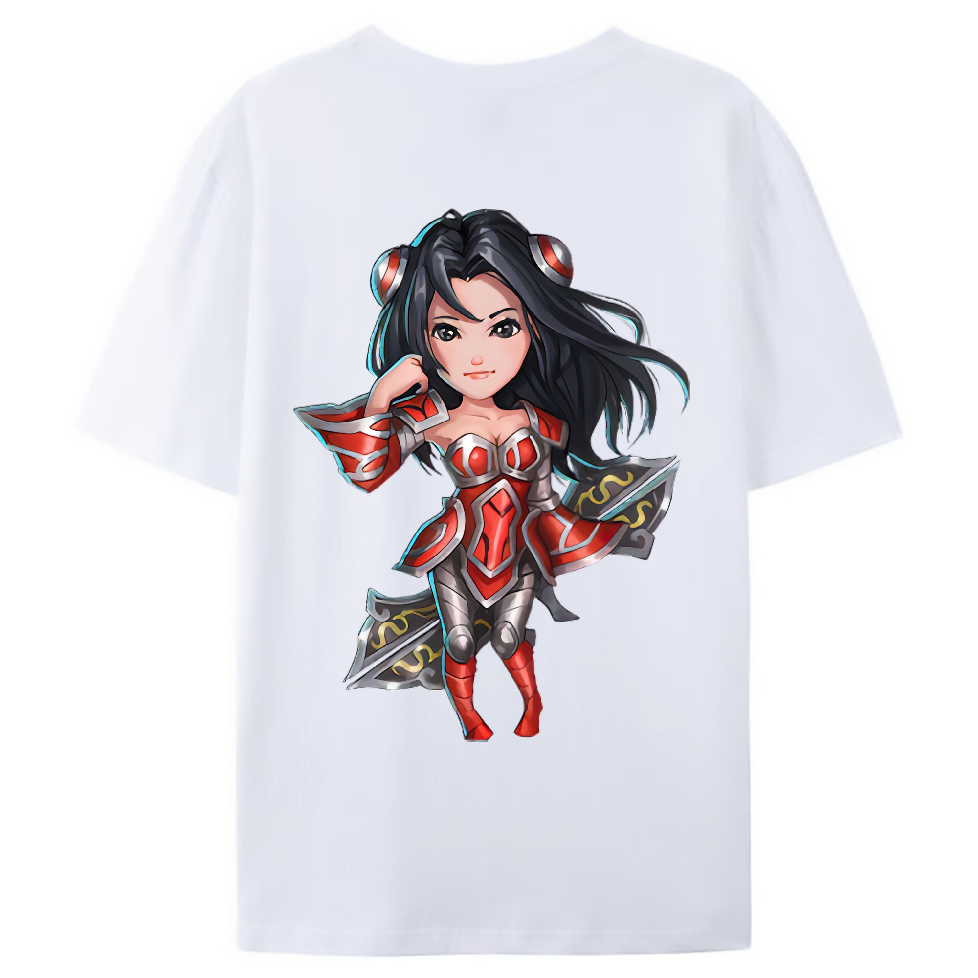 （画像用） リーグ・オブ・レジェンド League of Legends LOL 綿100％ メンズ半袖Tシャツ（バックプリント） 通気性