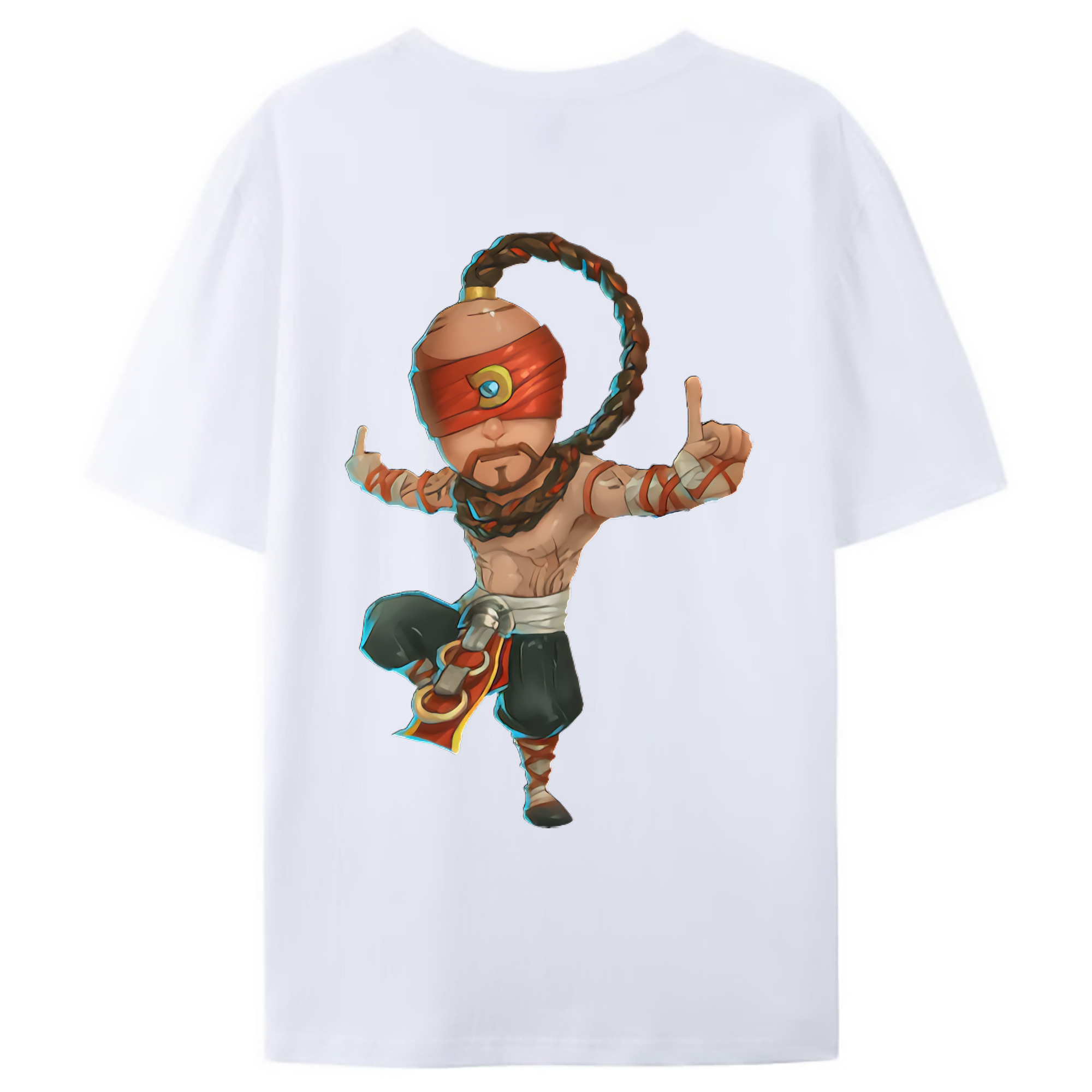 （画像用） リーグ・オブ・レジェンド League of Legends LOL 綿100％ メンズ半袖Tシャツ（バックプリント） 通気性