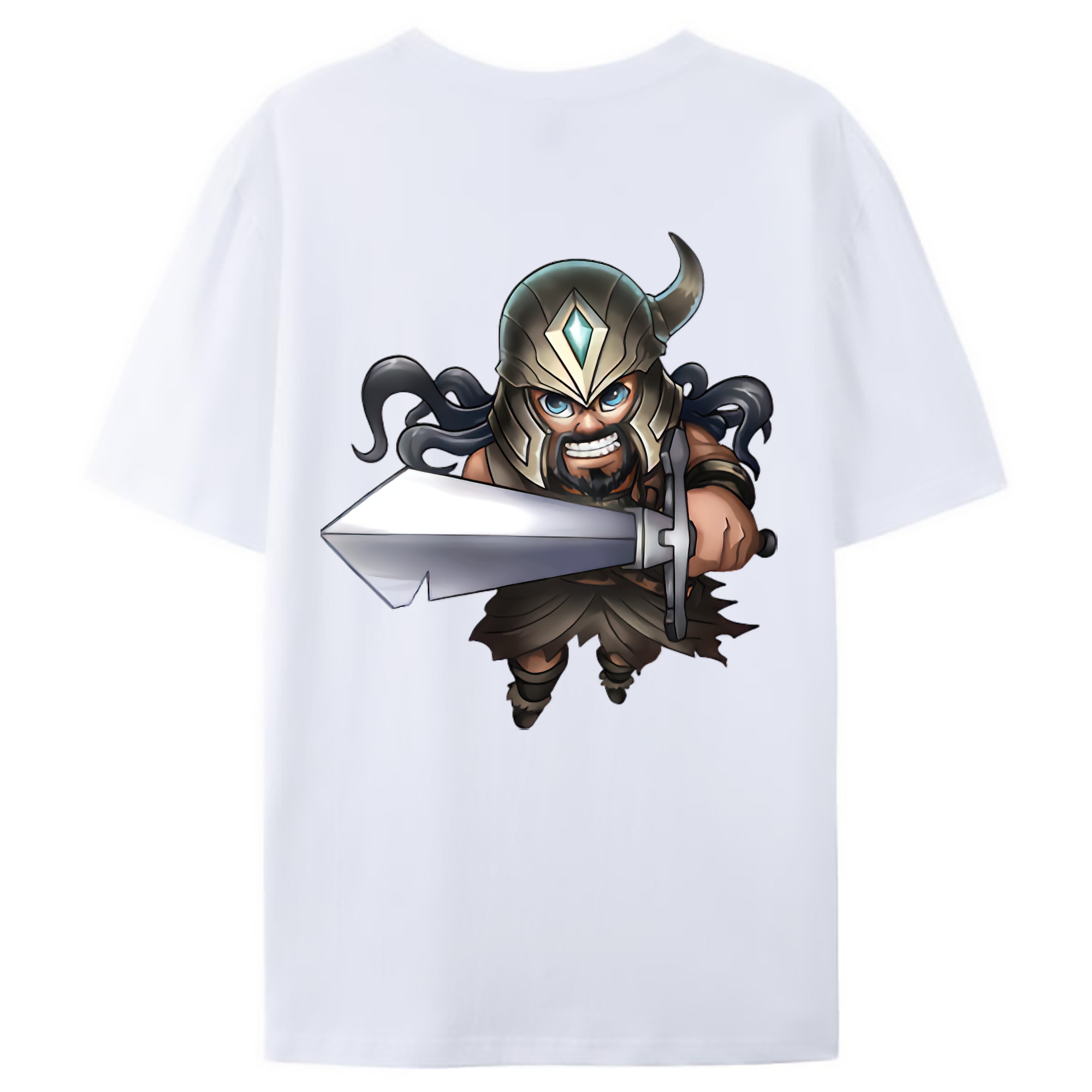 （画像用） リーグ・オブ・レジェンド League of Legends LOL 綿100％ メンズ半袖Tシャツ（バックプリント） 通気性