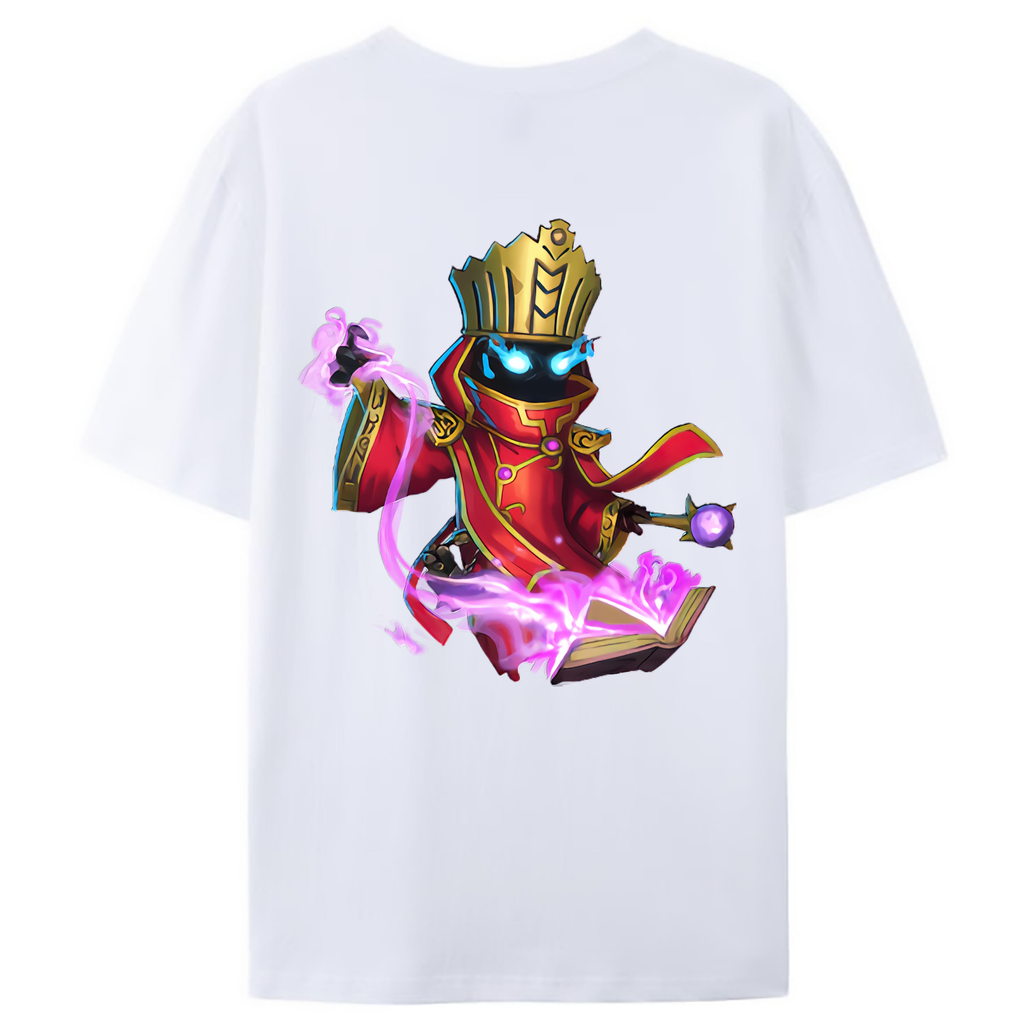 （画像用） リーグ・オブ・レジェンド League of Legends LOL 綿100％ メンズ半袖Tシャツ（バックプリント） 通気性