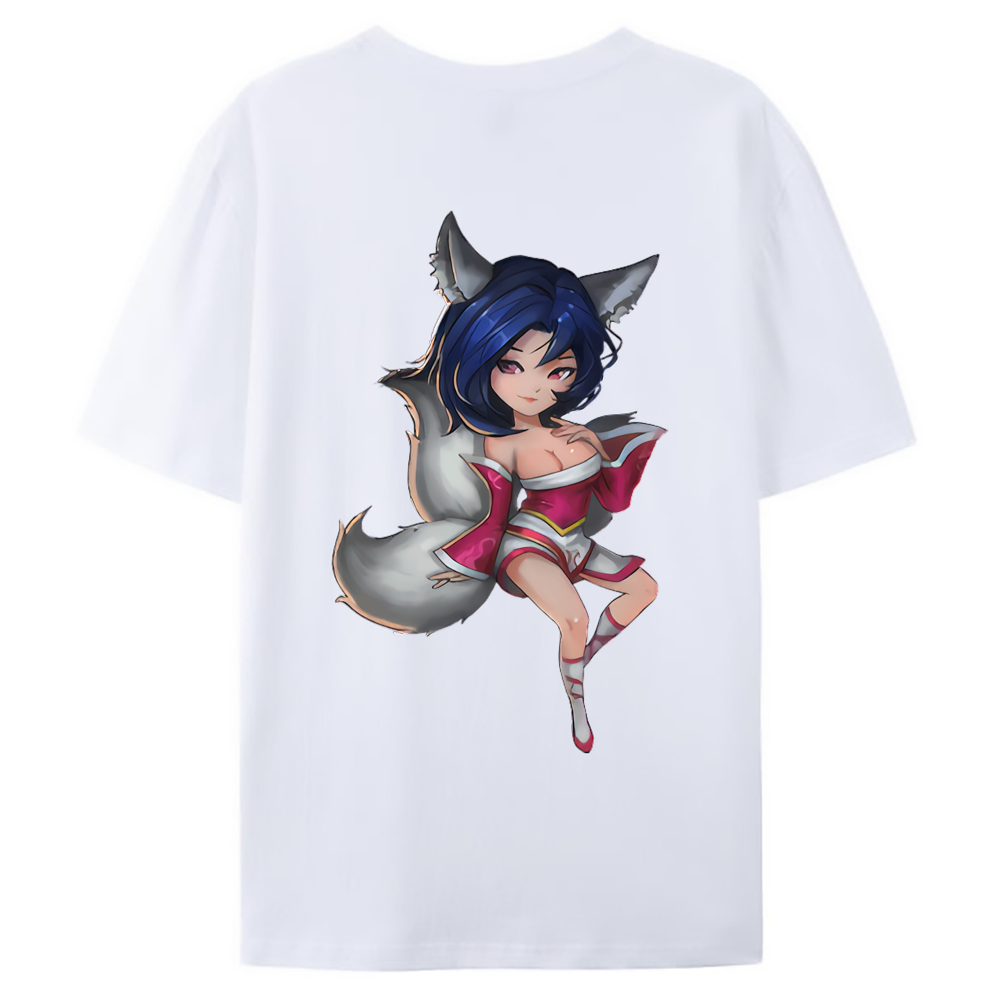 （画像用） リーグ・オブ・レジェンド League of Legends LOL 綿100％ メンズ半袖Tシャツ（バックプリント） 通気性
