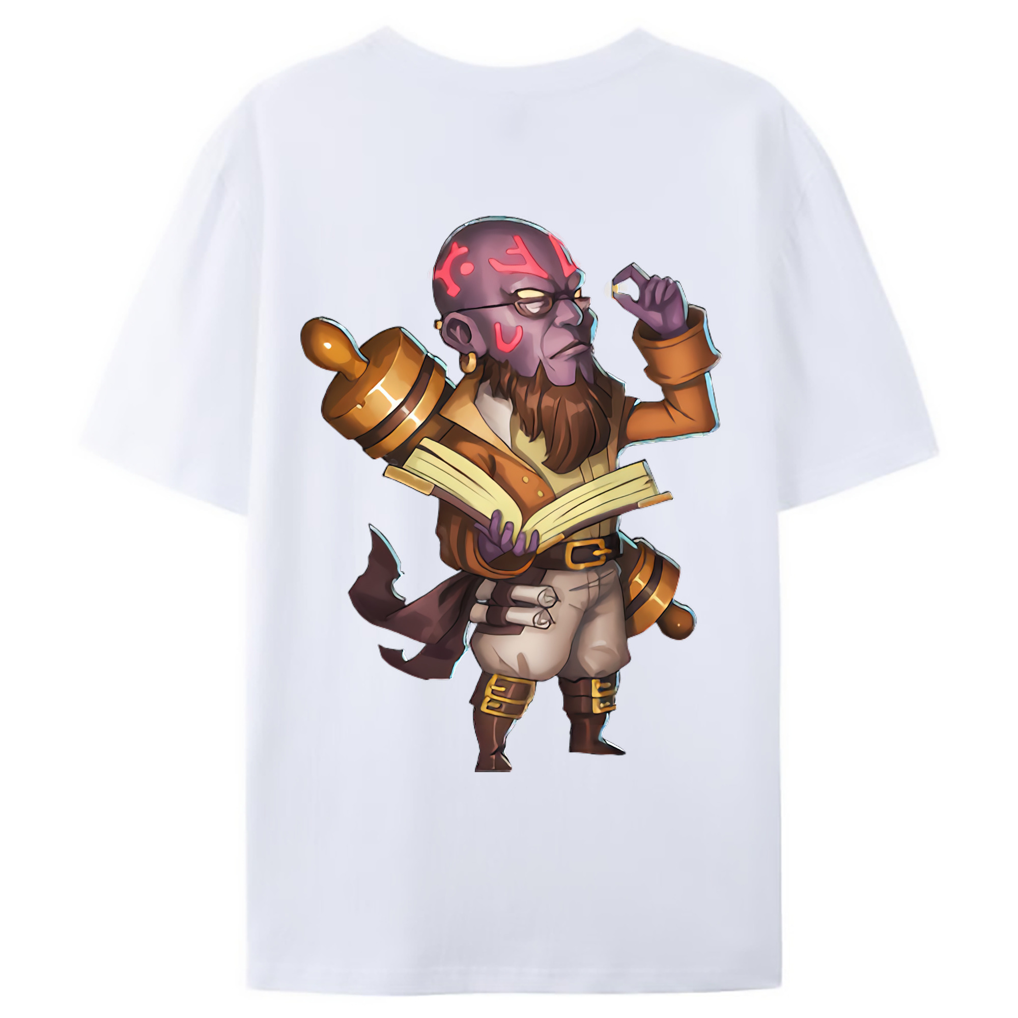 （画像用） リーグ・オブ・レジェンド League of Legends LOL 綿100％ メンズ半袖Tシャツ（バックプリント） 通気性