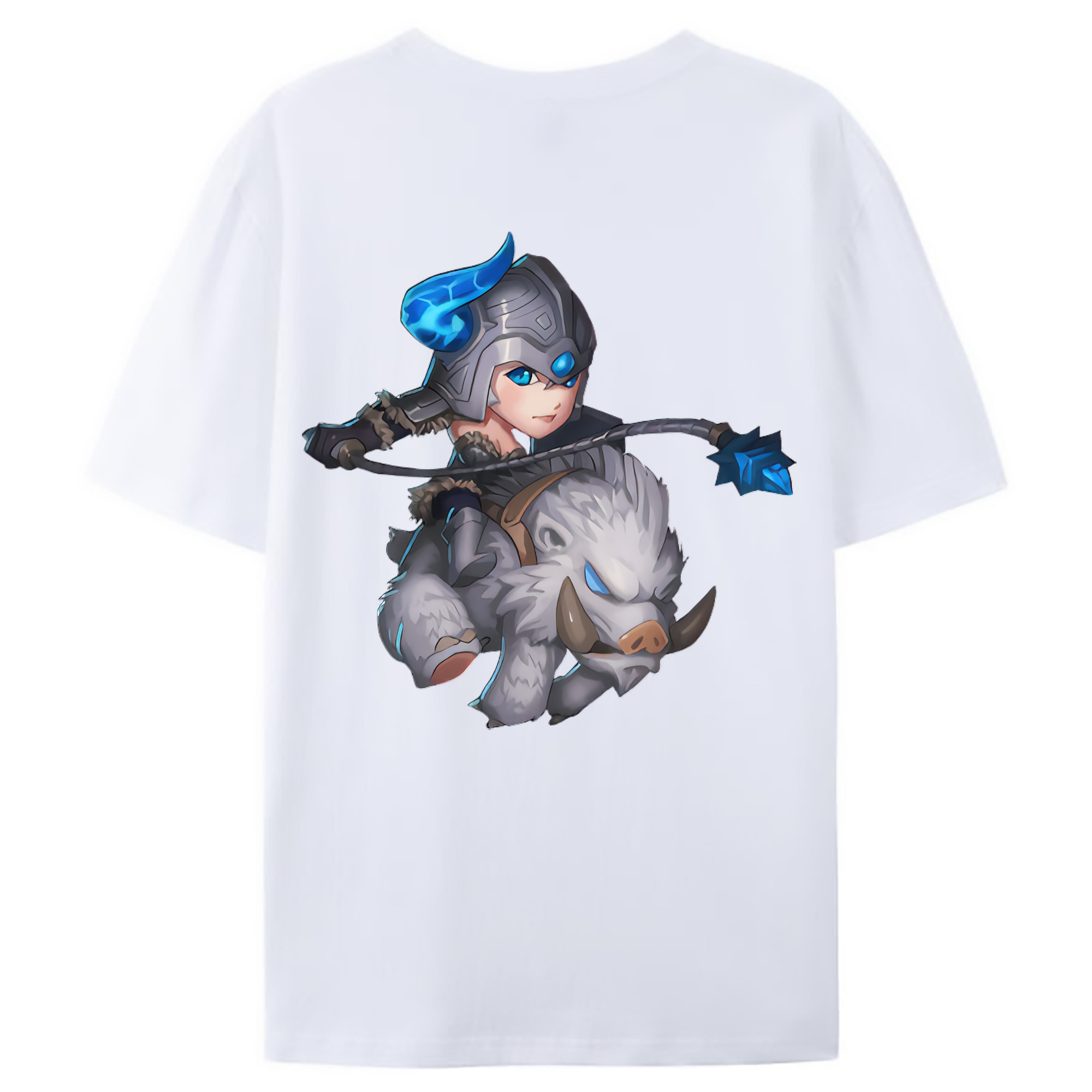 （画像用） リーグ・オブ・レジェンド League of Legends LOL 綿100％ メンズ半袖Tシャツ（バックプリント） 通気性