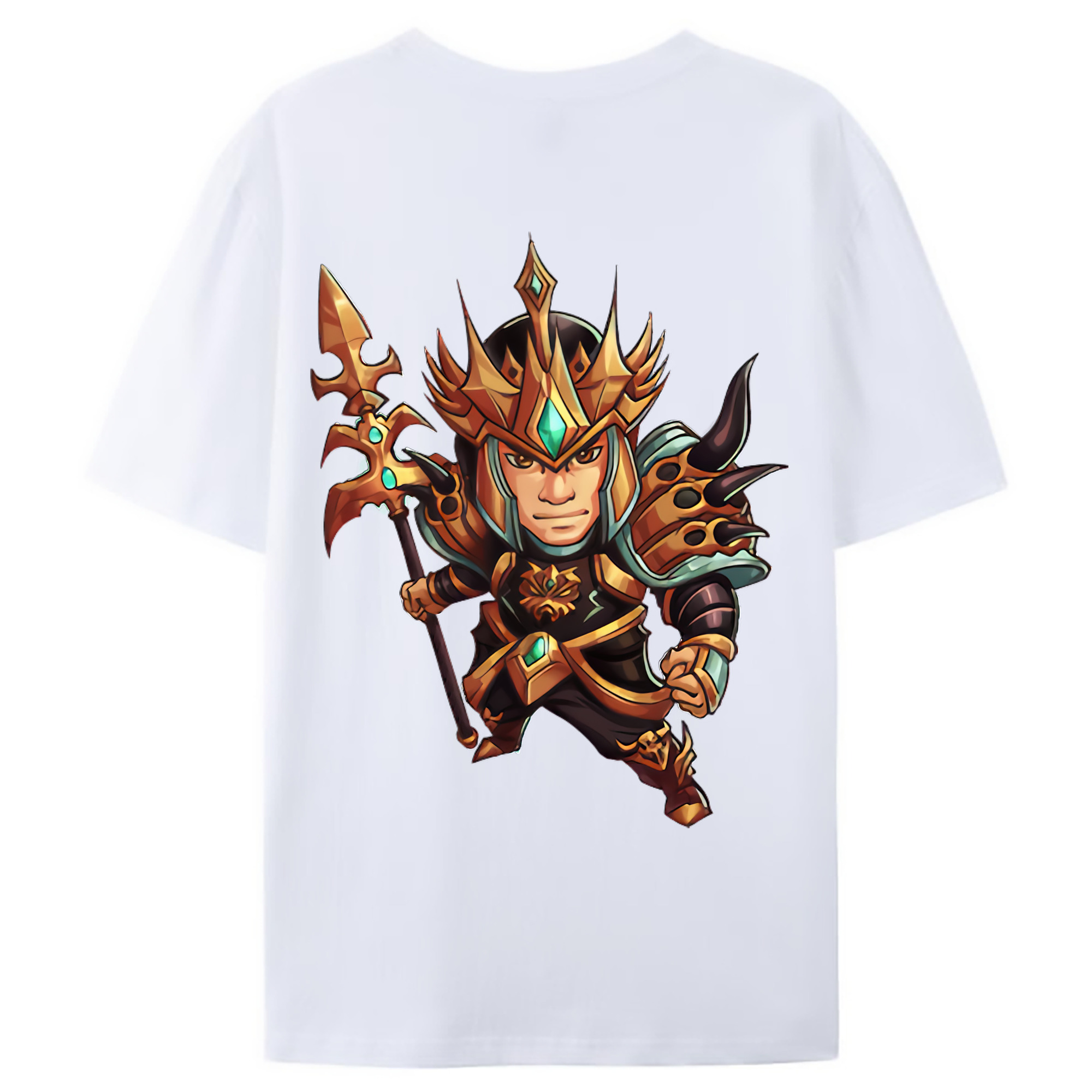 （画像用） リーグ・オブ・レジェンド League of Legends LOL 綿100％ メンズ半袖Tシャツ（バックプリント） 通気性