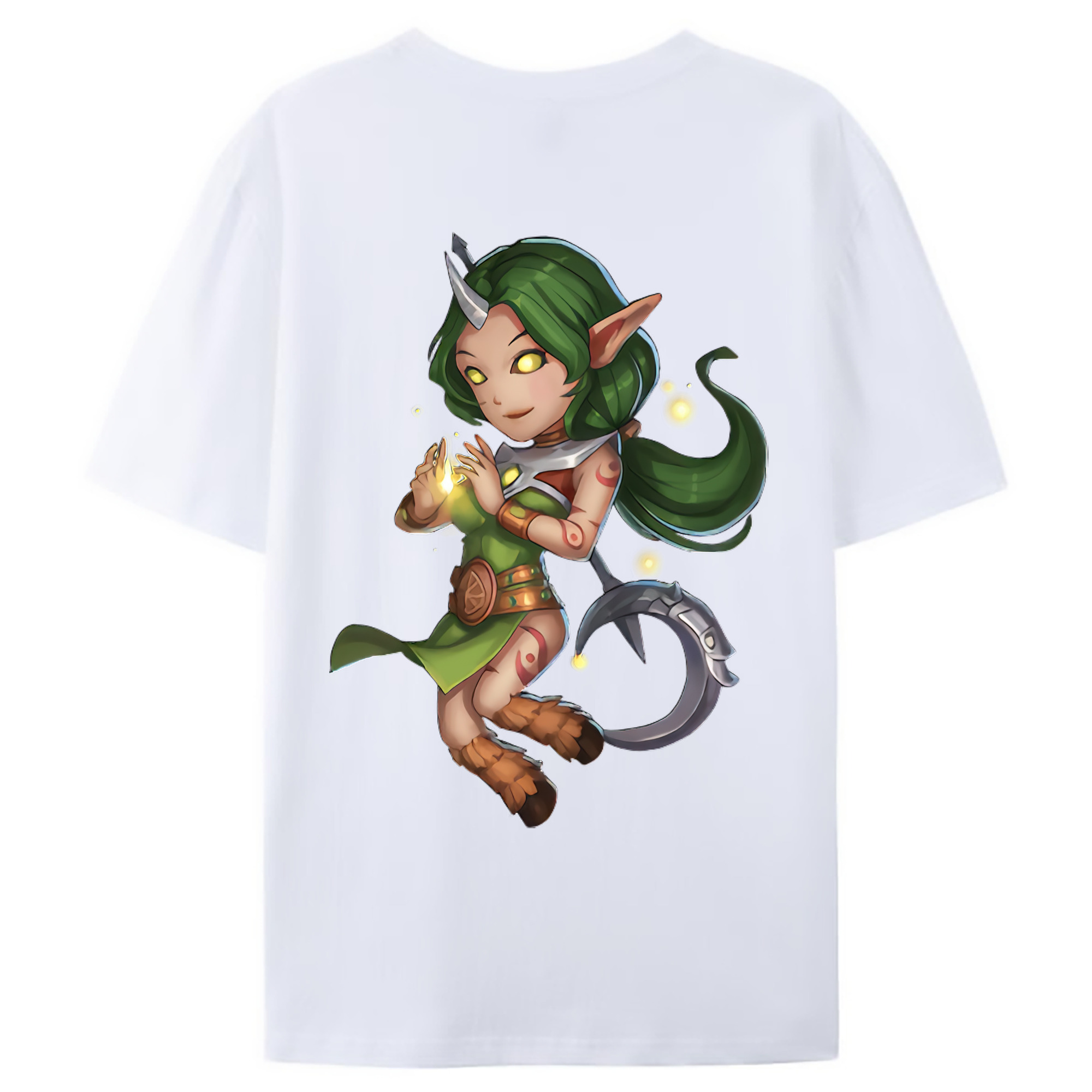 （画像用） リーグ・オブ・レジェンド League of Legends LOL 綿100％ メンズ半袖Tシャツ（バックプリント） 通気性