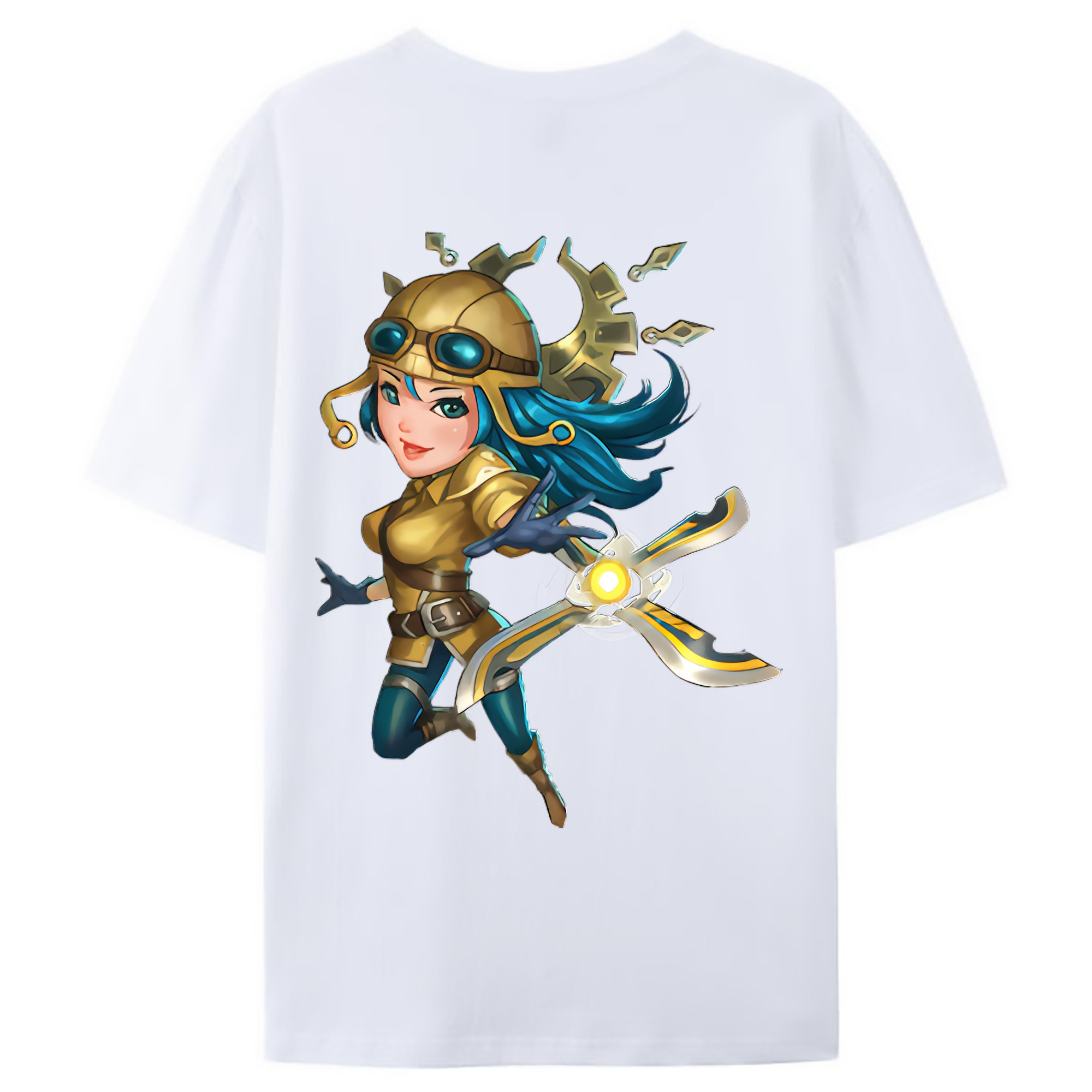 （画像用） リーグ・オブ・レジェンド League of Legends LOL 綿100％ メンズ半袖Tシャツ（バックプリント） 通気性