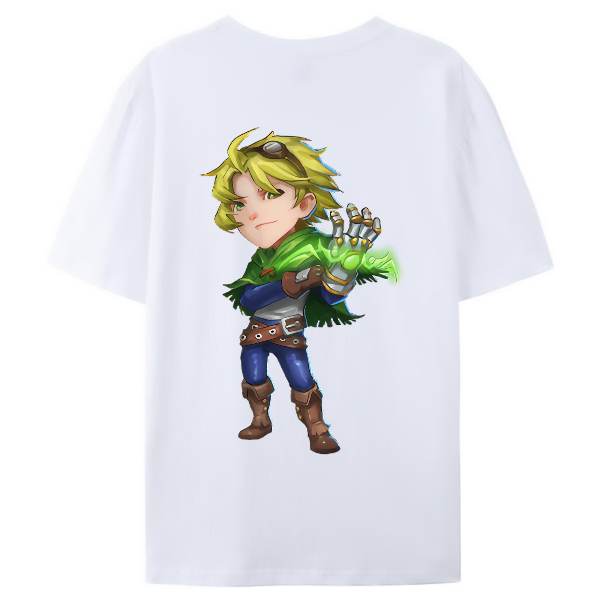 （画像用） リーグ・オブ・レジェンド League of Legends LOL 綿100％ メンズ半袖Tシャツ（バックプリント） 通気性